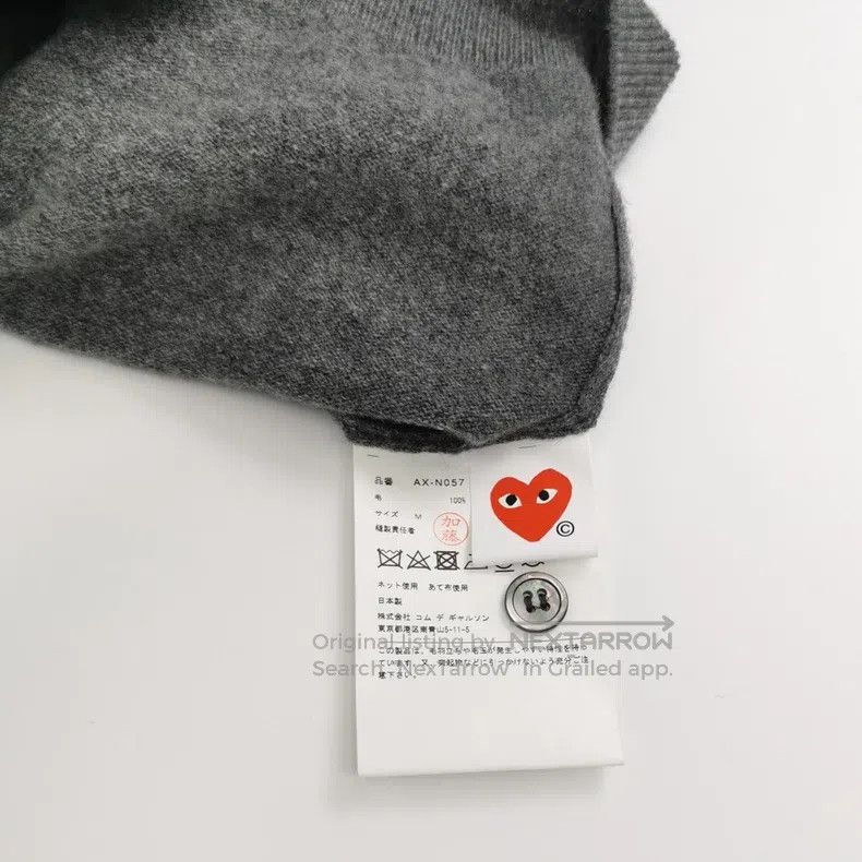 Comme des Garcons Comme Des Garcons Wool Single-Button Round Neck Knit Size M / US 6-8 / IT 42-44 - 4 Thumbnail