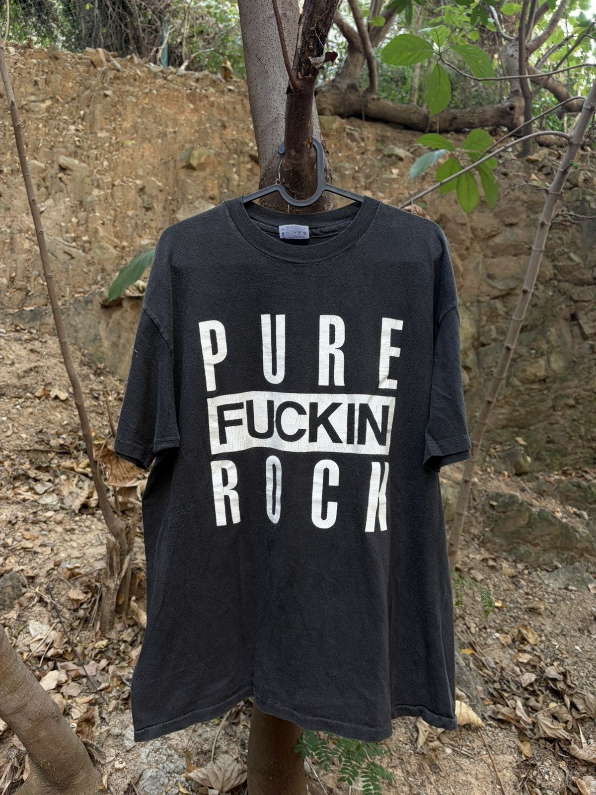 Band Tees 90s vintage david lee roth PURE ROCK 1991 Tour t shirt Size US XL / EU 56 / 4 - 1 Thumbnail