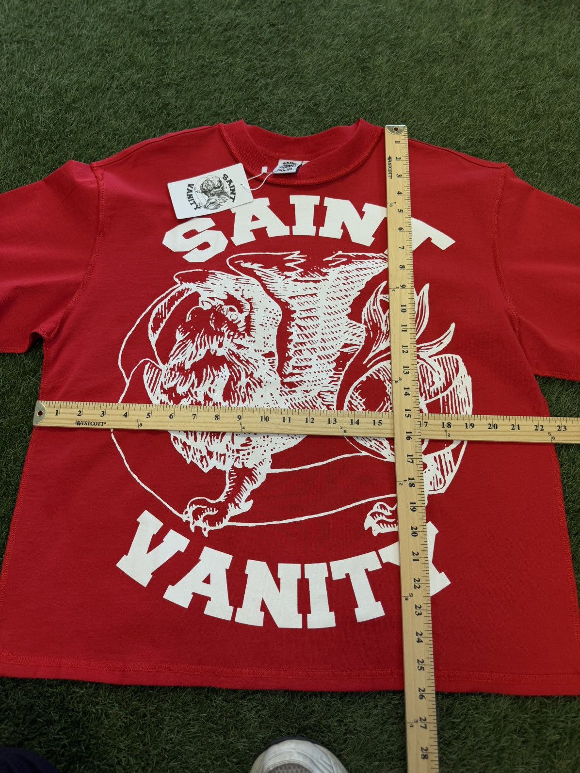Saint Vanity Saint Vanity Red White Tee Shirt Size M (NEW) Size US M / EU 48-50 / 2 - 9 Thumbnail