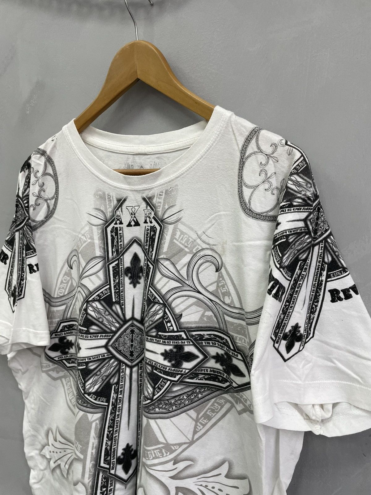 Affliction × Vintage Vintage Y2K Affliction Extreme Couture AOP T-Shirt - Large Size US XL / EU 56 / 4 - 4 Thumbnail