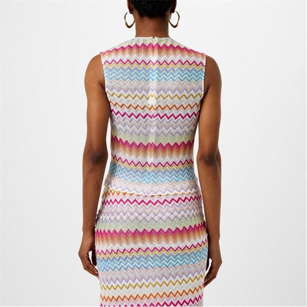 Missoni o1g2r1mq1124 Tank Top in Multicolor Size M / US 6-8 / IT 42-44 - 5 Thumbnail