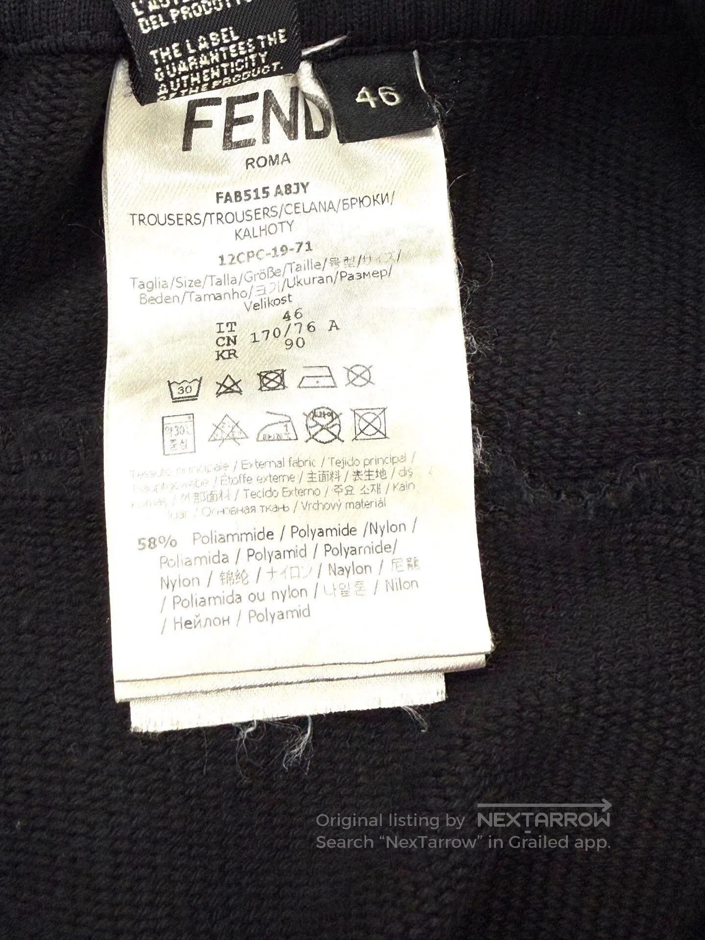 Fendi Fendi Black Casual Sports Pants S. Size US 28 / EU 44 - 4 Thumbnail