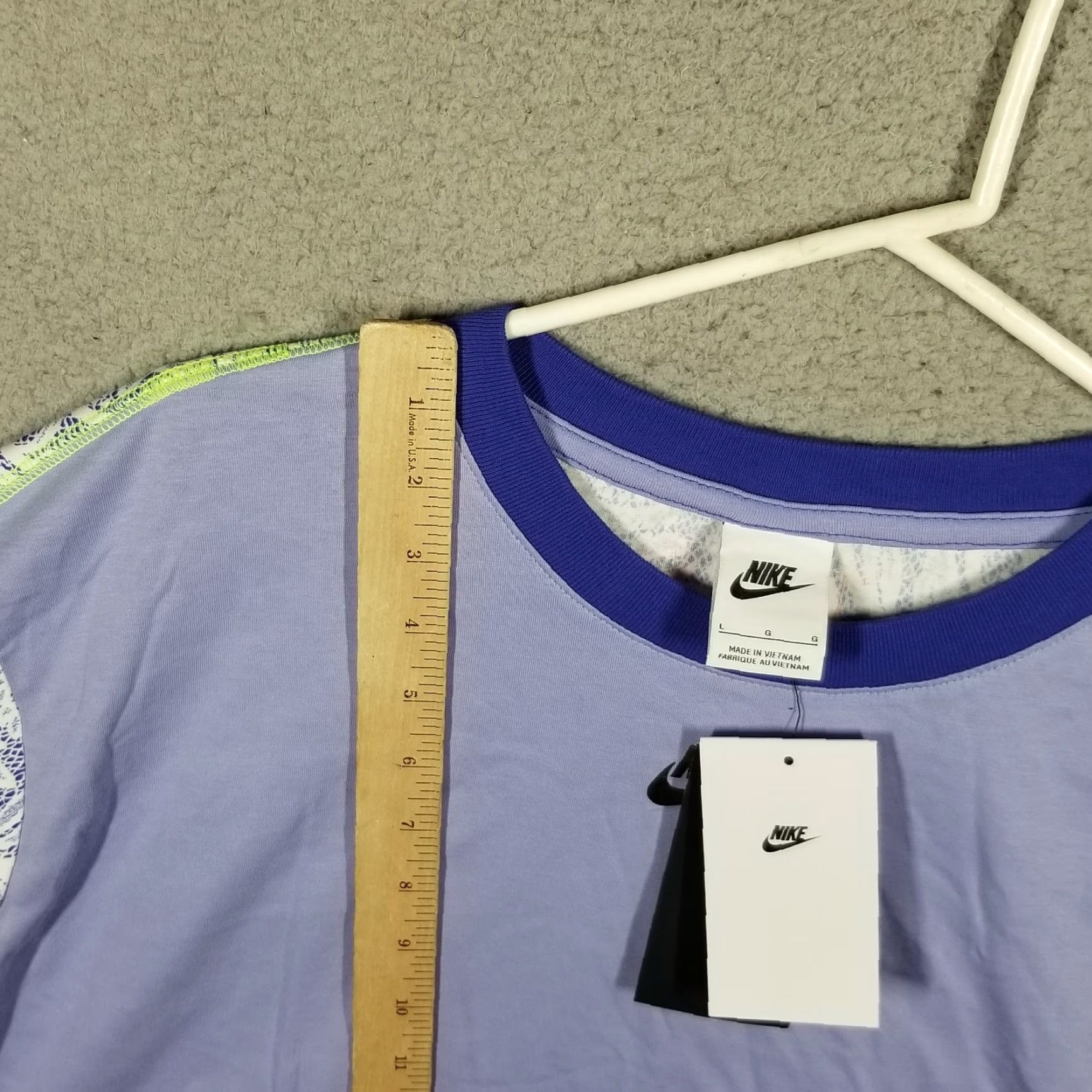 Nike Nike Women Cropped Crew Neck T-Shirt Purple Tennis Activewear Large Serena Williams Design Size L / US 10 / IT 46 - 5 Thumbnail