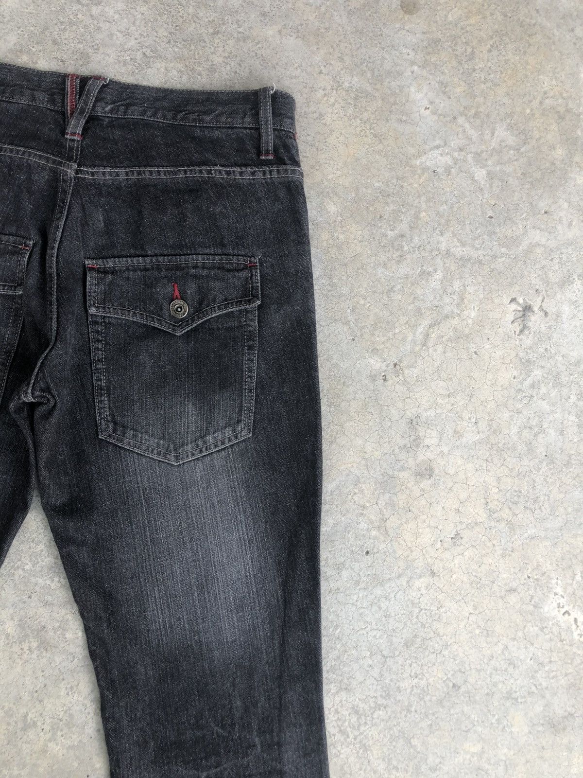 If Six Was Nine Japanese Barcedos Flared Jeans Bootcut Distressed Jeans Size US 31 - 10 Thumbnail
