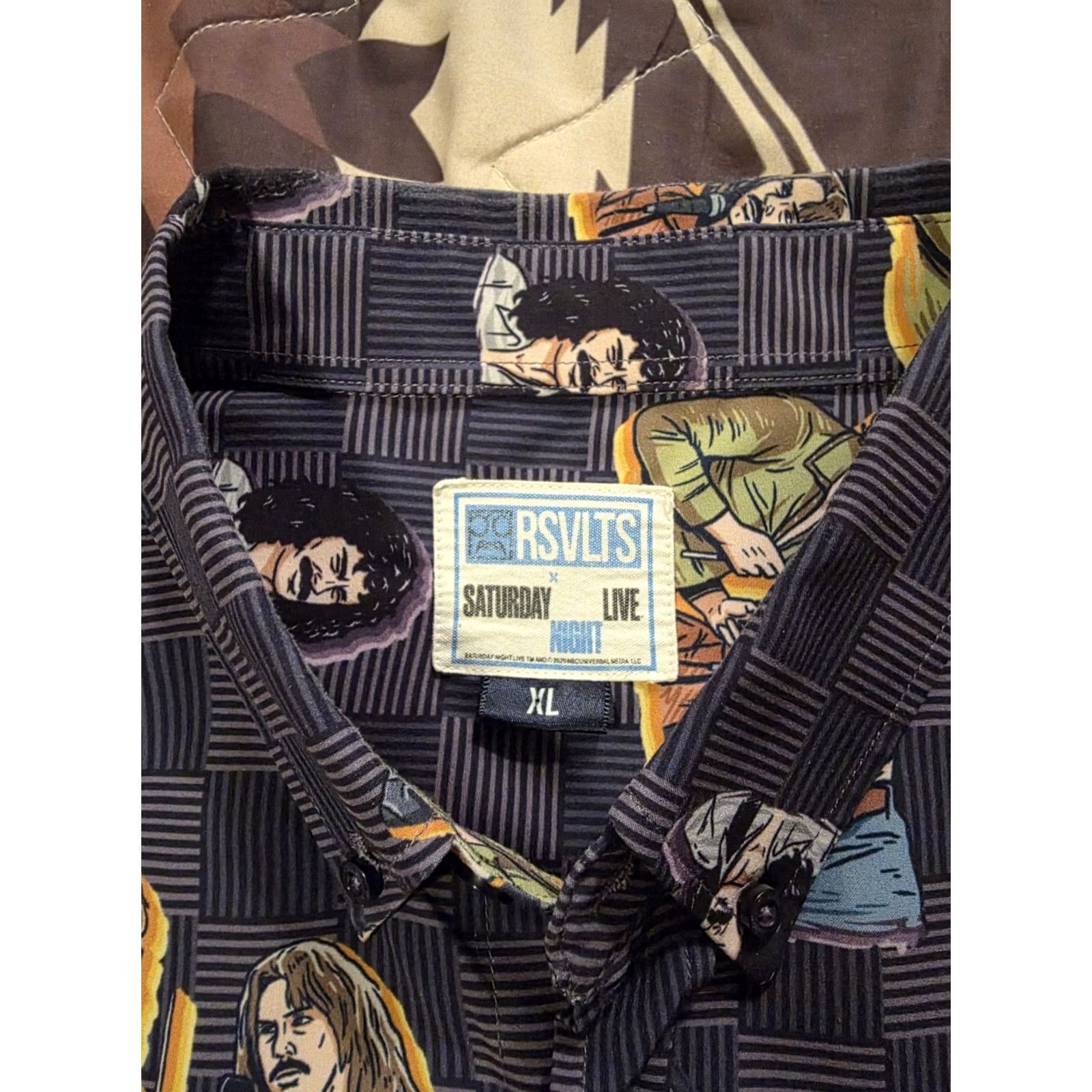 Olive RSVLTS x Saturday Night Live SNL More Cowbell Button Down Shirt Funny Casual XL Size US XL / EU 56 / 4 - 6 Thumbnail