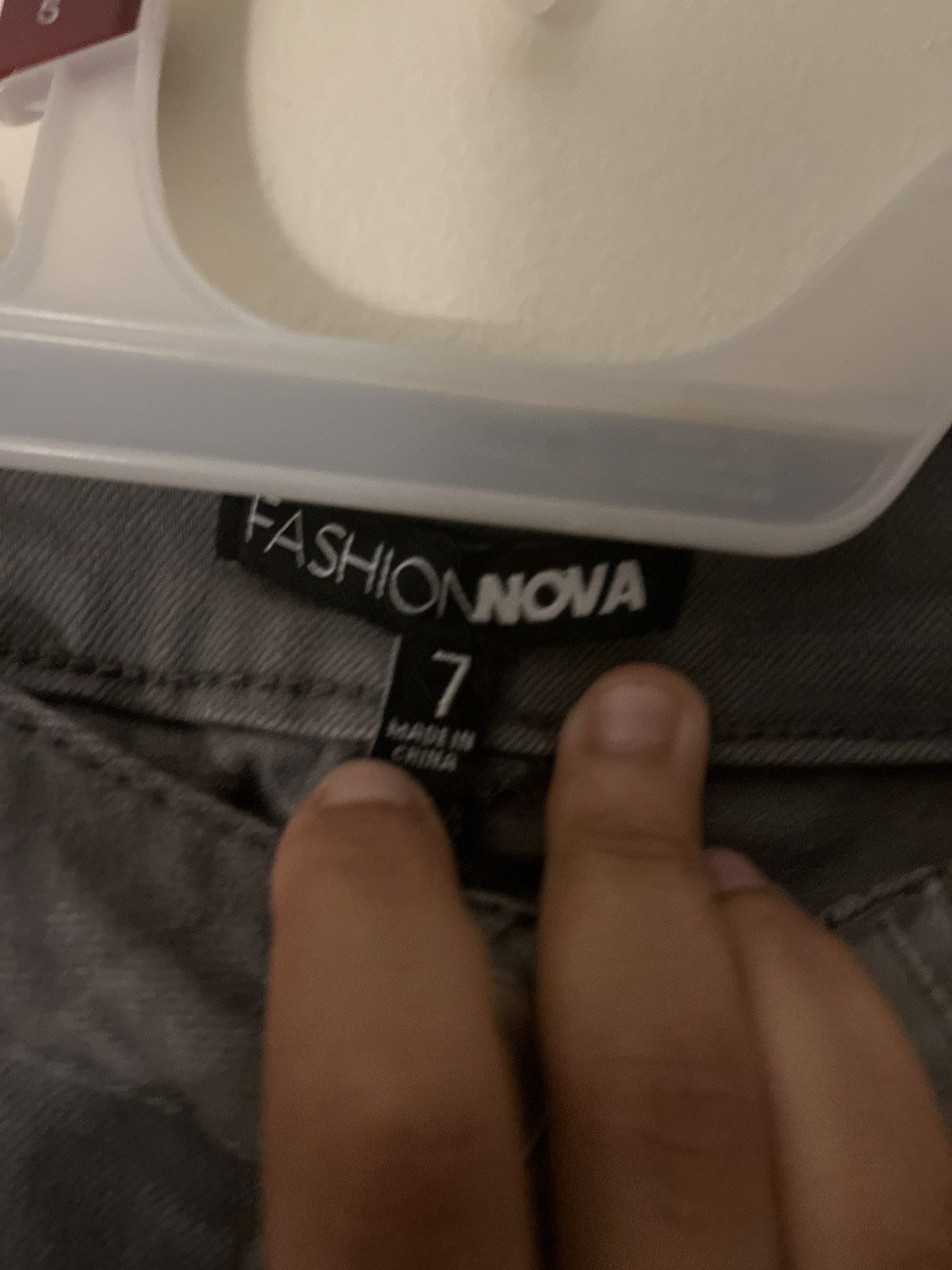Fashion Nova Gray Ripped Skinny Jeans Size 30" / US 8 / IT 44 - 3 Thumbnail