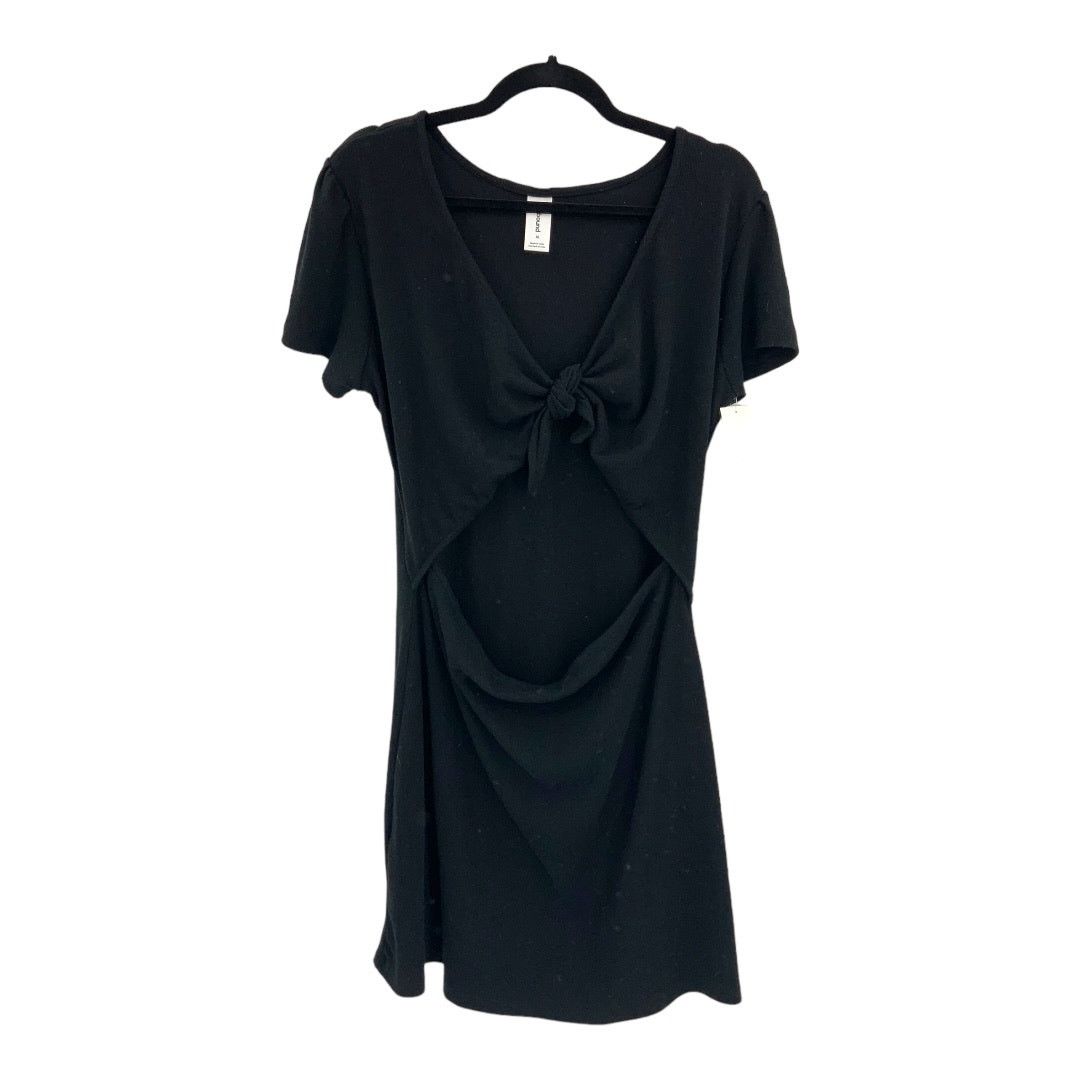 Other Abound Black Tie Front Rib Knit Dress Size XL NWOT Size XL / US 12-14 / IT 48-50 - 2 Thumbnail