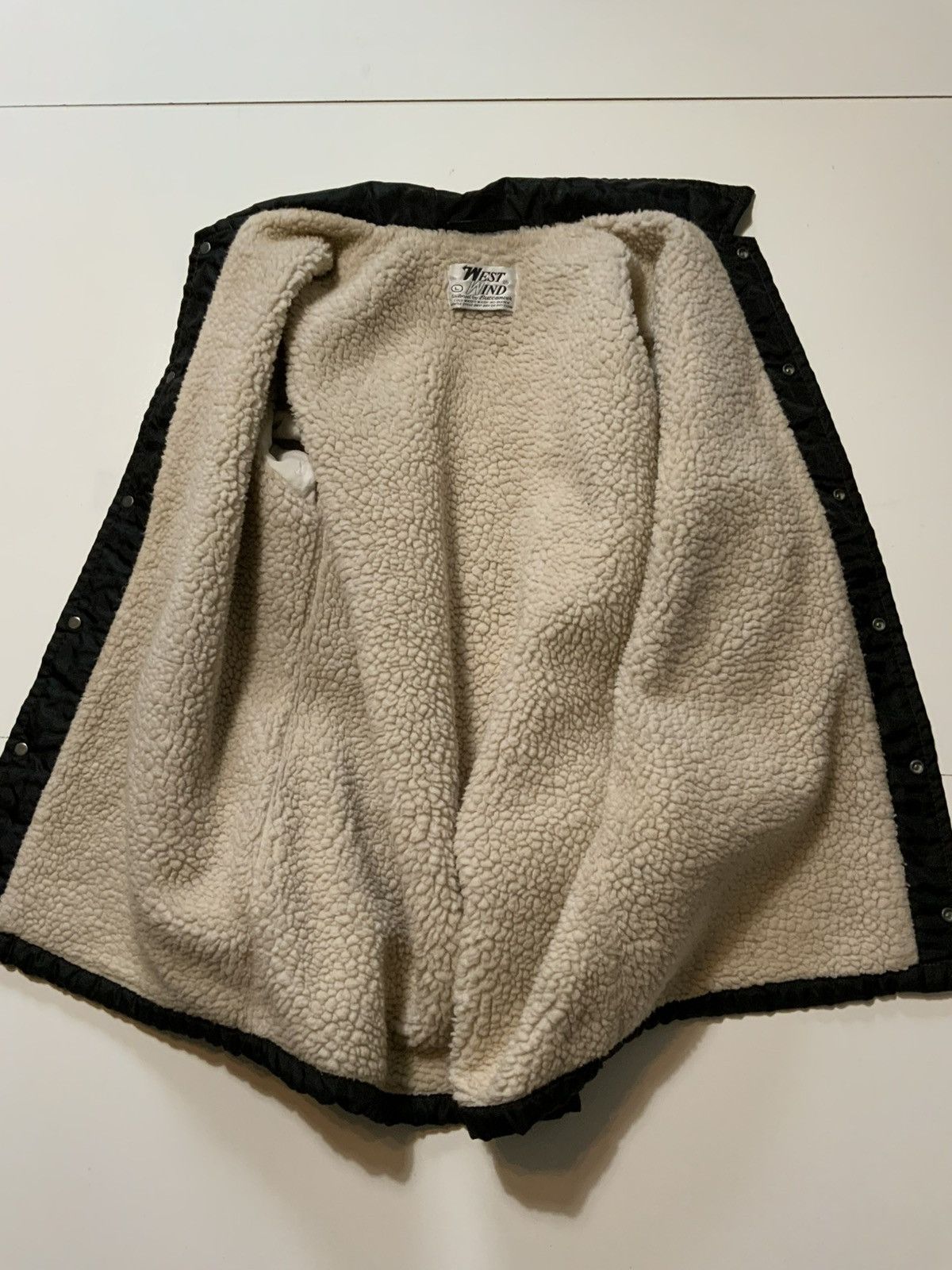 Vintage VTG 70s West Wind Buccaneer Sherpa Shearling Satin Jacket Size US L / EU 52-54 / 3 - 3 Thumbnail