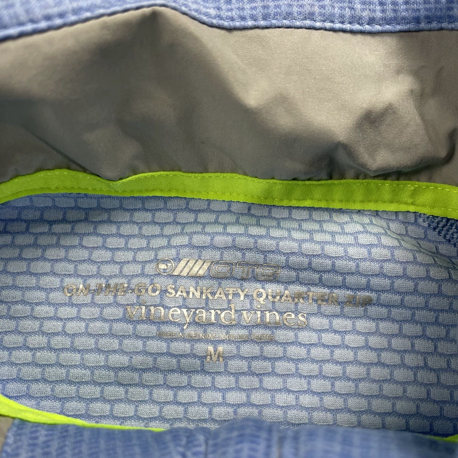Vineyard Vines Vineyard Vines Performance Jacket Mens M 1/4 Zip On the Go Sankaty Golf Blue Logo Pullover Casual Activewear Mens Size US M / EU 48-50 / 2 - 3 Thumbnail