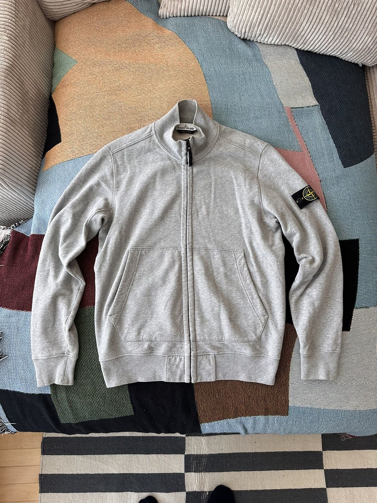 Stone Island Grey fullzip sweater Size US L / EU 52-54 / 3 - 1 Thumbnail