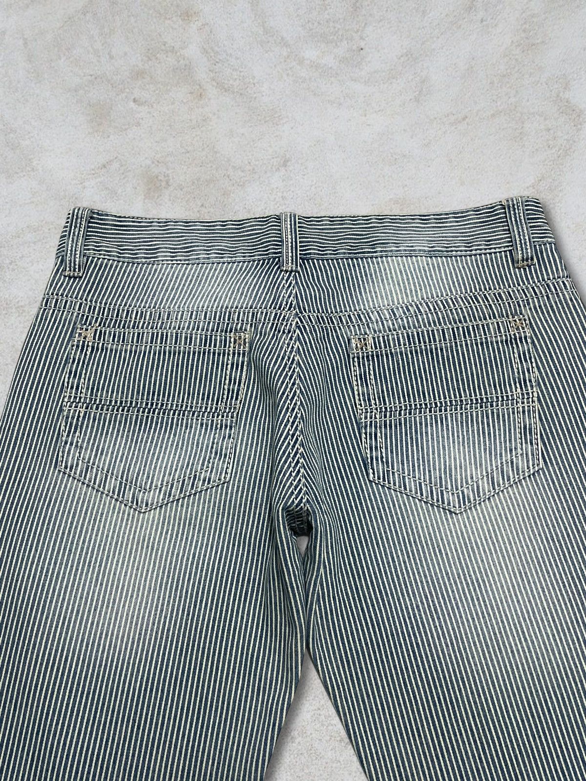Vintage Vintage Japanese Denim Hickory Iconic Stripe Railroad Jeans Size US 32 / EU 48 - 7 Thumbnail