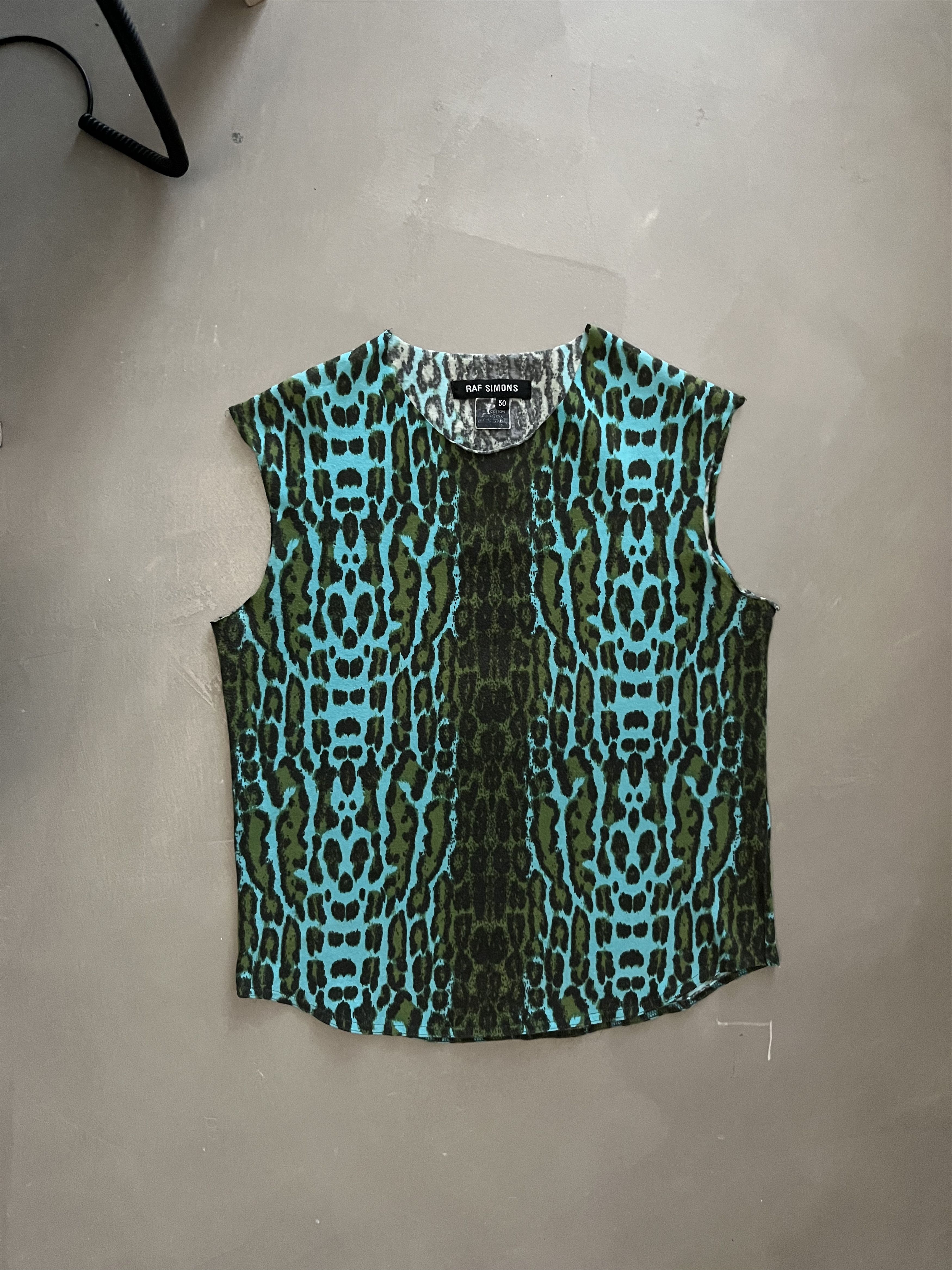 Raf Simons S/S 1999 leopard tank top Size US M / EU 48-50 / 2 - 1 Thumbnail