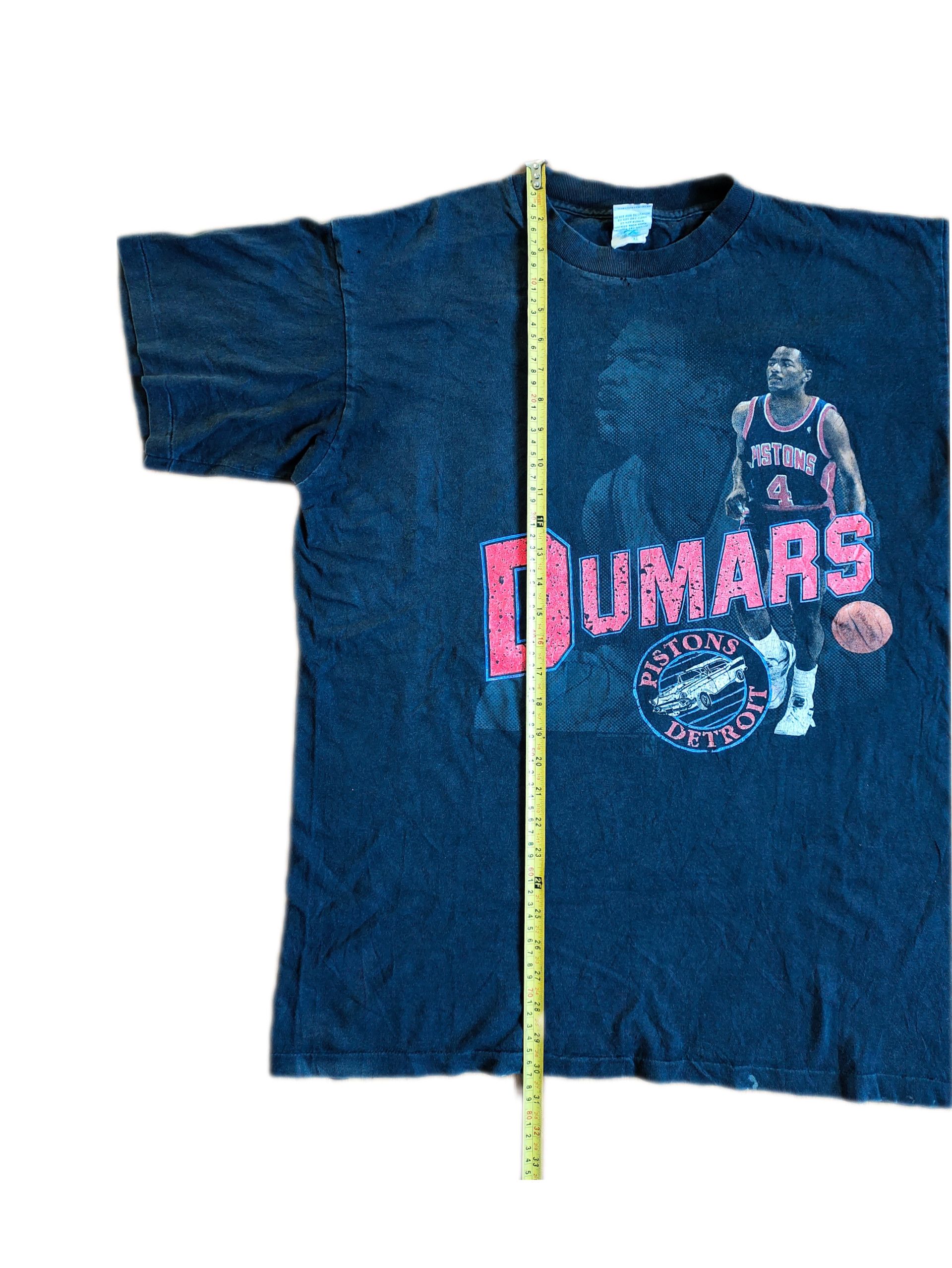 Salem Sportswear × Vintage Vintage Joe Dumars Player Detroit Pistons 90s T-shirt Size US XL / EU 56 / 4 - 10 Thumbnail