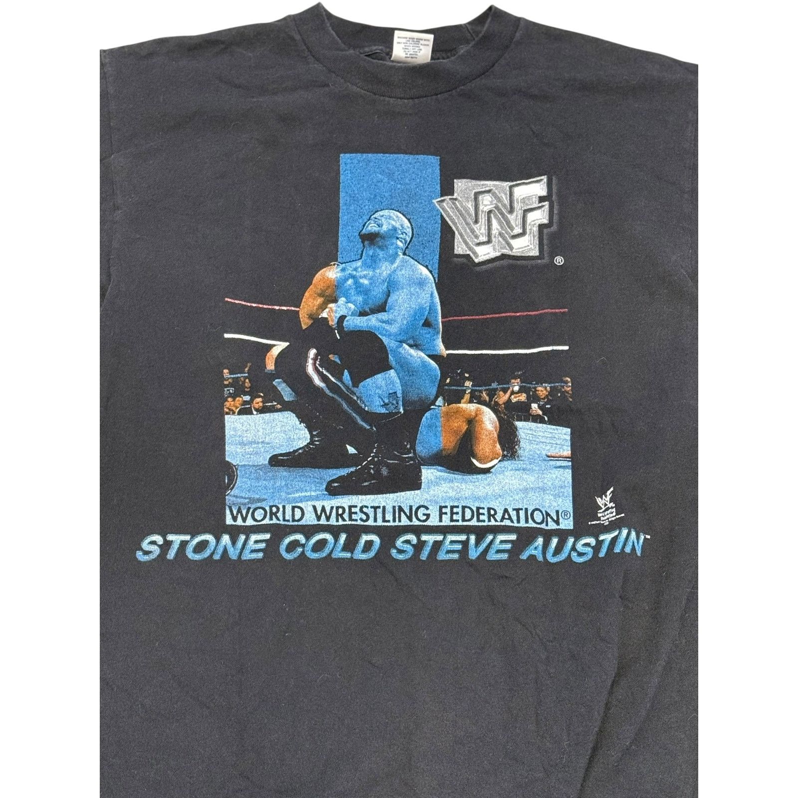 WWF VTG 1998 WWF Stone Cold vs Bret Hart T-Shirt Size L Size US L / EU 52-54 / 3 - 2 Thumbnail
