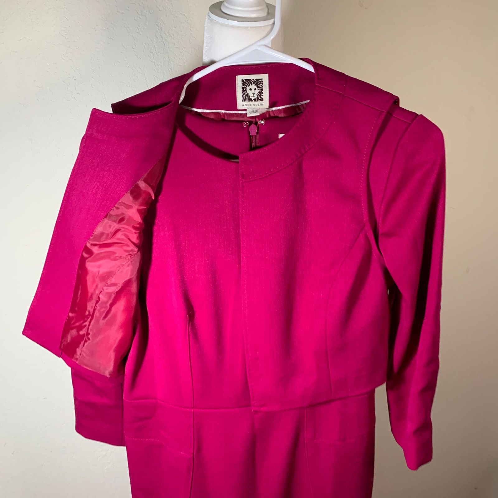 Anne Klein Anne Klein Women's Pink Dress + Vest Size 2 Size XS / US 0-2 / IT 36-38 - 5 Thumbnail