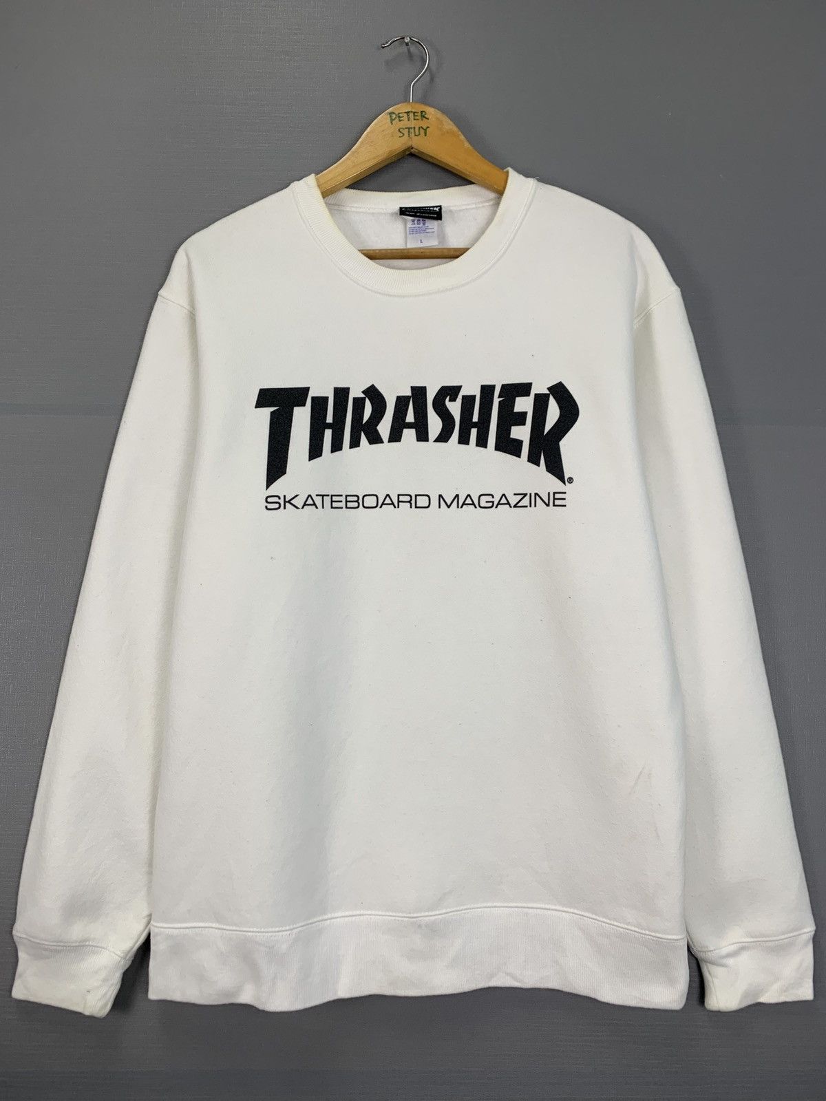 Thrasher Vintage 90s Thrasher Skateboad Megazine Sweatshirt Size US L / EU 52-54 / 3 - 2 Thumbnail