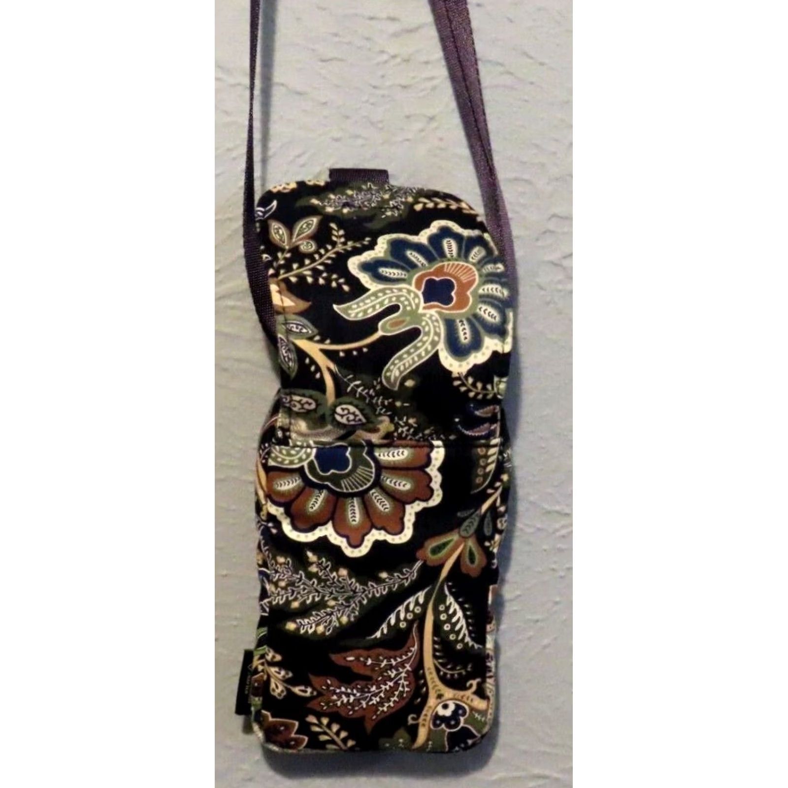 Vera Bradley Vera Bradley Crossbody Women Mini Purse Leaf Pattern 4"x7"x1" Blue for Casual Pockets Classic Bag Blue Mini Size ONE SIZE - 6 Thumbnail