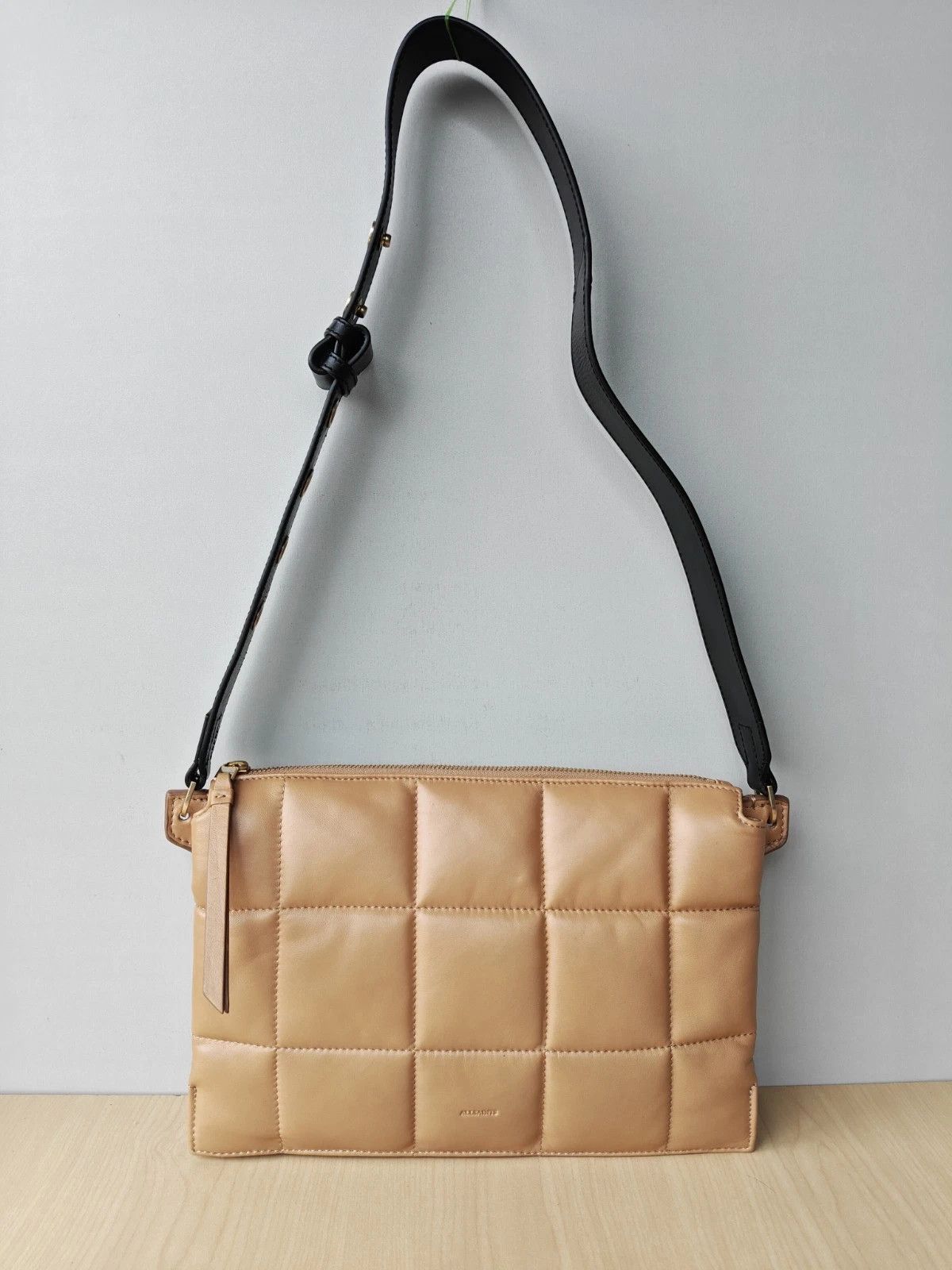 Allsaints ALLSAINTS Sheringham Leather Quilted Shoulder Bag FTP - 8211 Size ONE SIZE - 1 Thumbnail