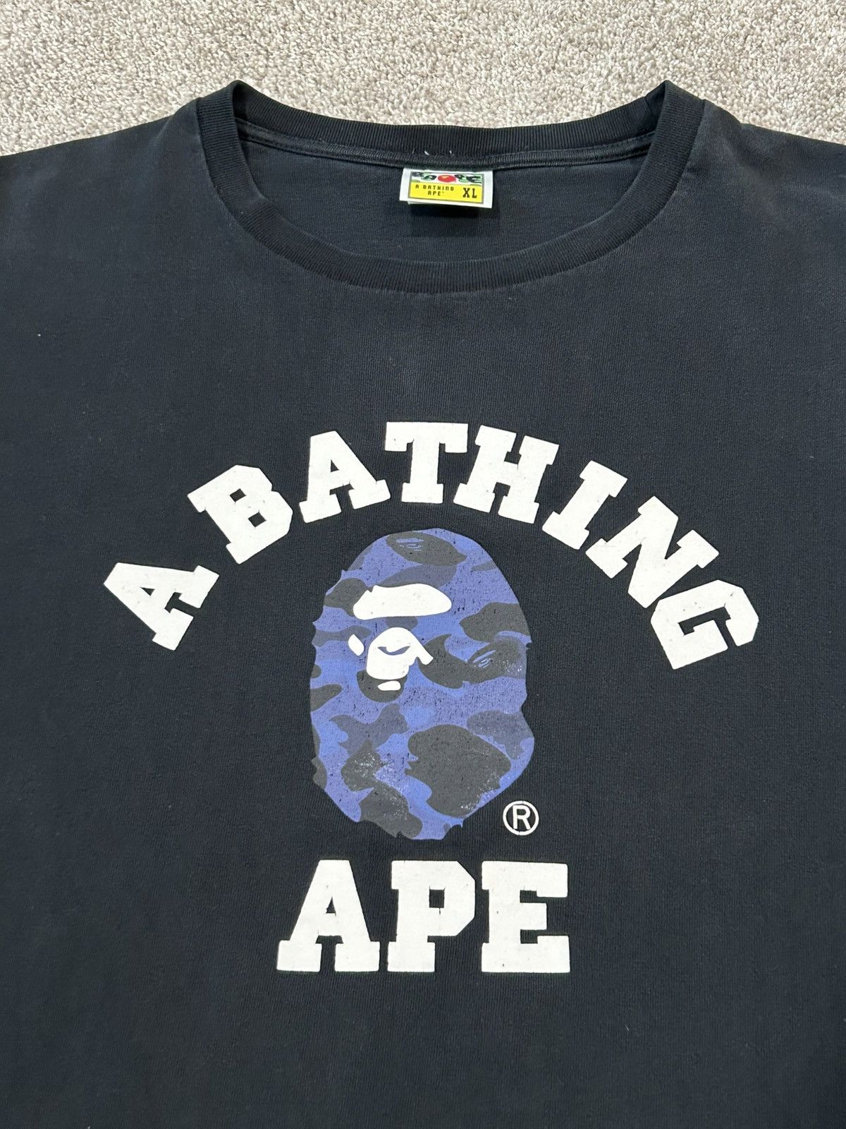 Bape Bape Blue Camo College Tee Size US XL / EU 56 / 4 - 3 Thumbnail