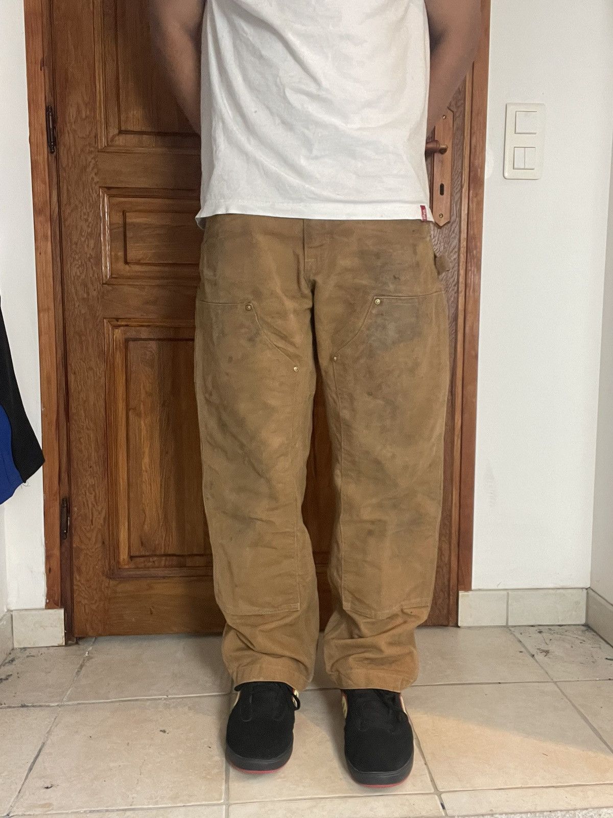 Carhartt Pantalon carhartt Double knee workwear vintage 30x34US Size US 30 / EU 46 - 4 Thumbnail