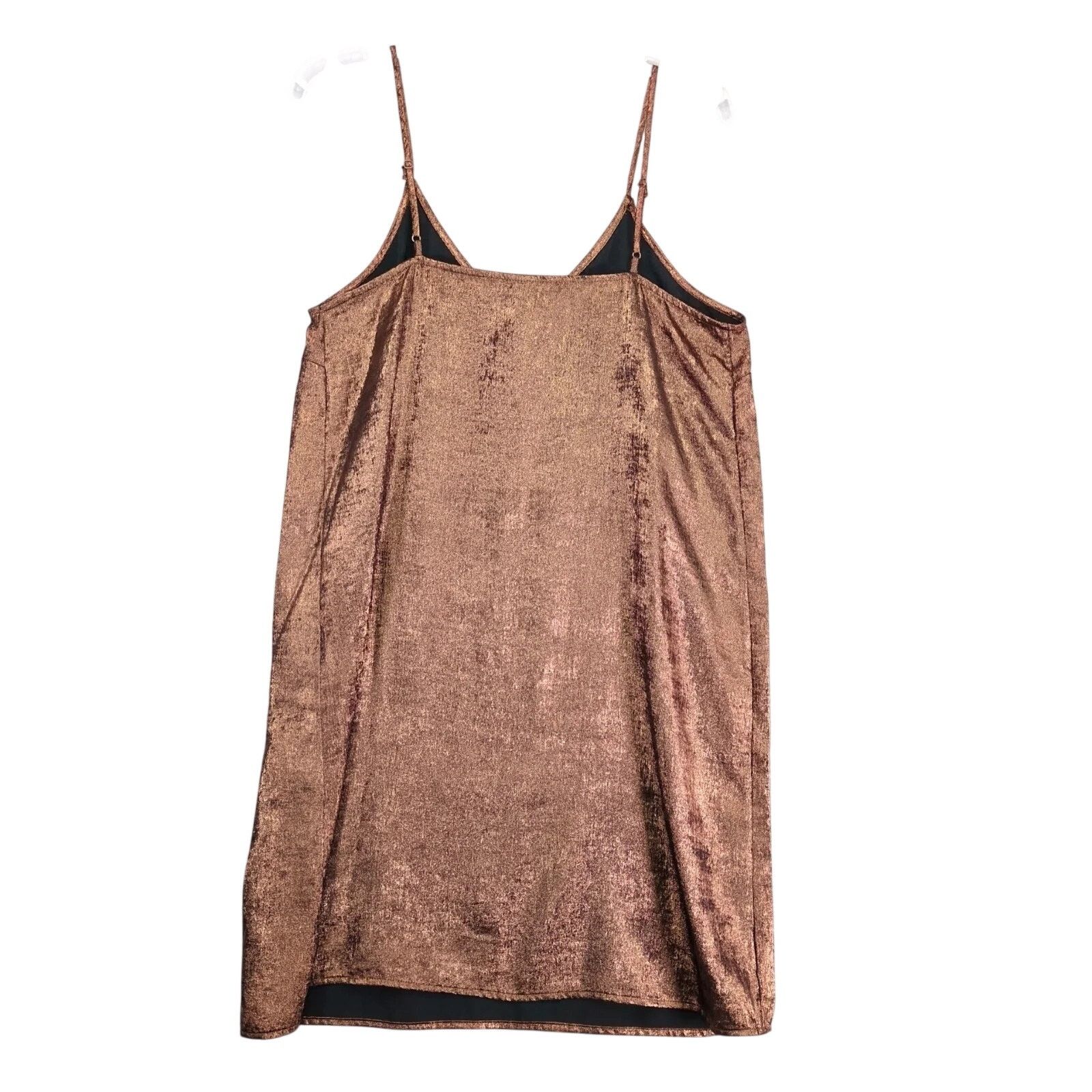 Other NWT A New Day Copper Metallic Mini Slip Dress Sz M Grunge Size XL / US 12-14 / IT 48-50 - 2 Thumbnail