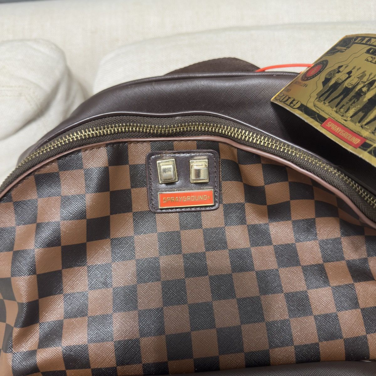 Sprayground Sprayground Side Sharks In Paris Checkered Backpack READ Size ONE SIZE - 4 Thumbnail