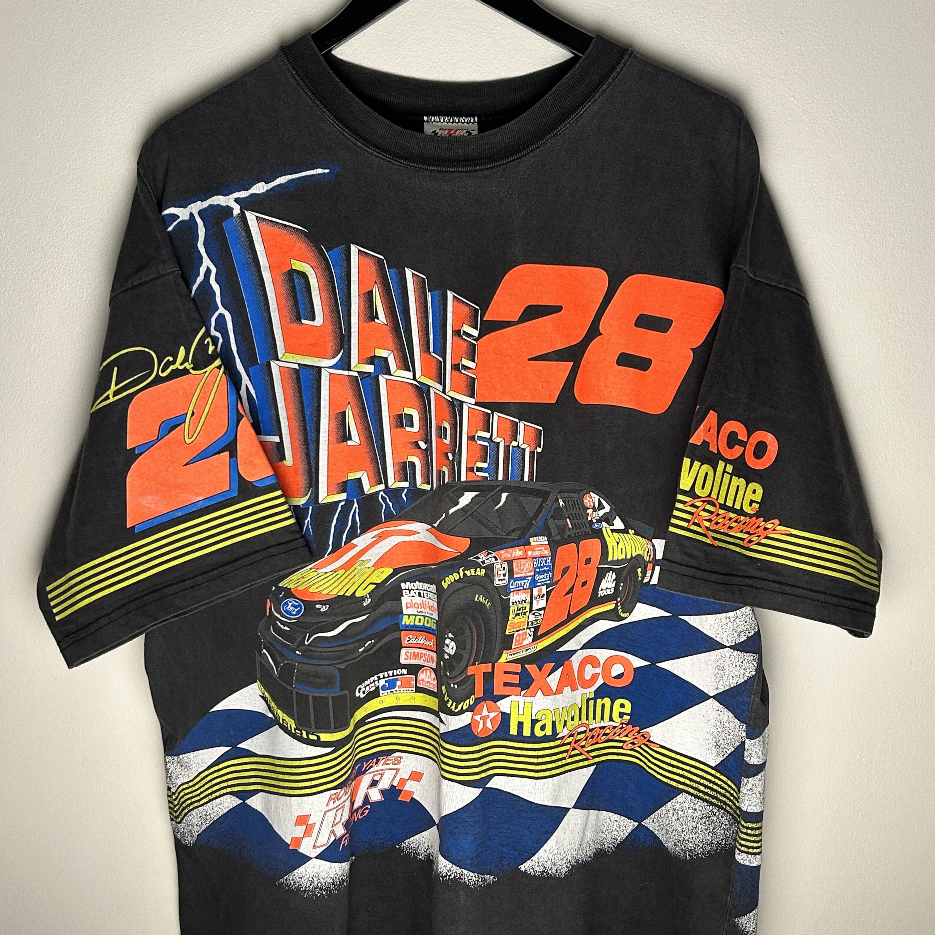 NASCAR Vintage Dale Jarrett Nascar AOP 90’s T-shirt Size US XXL / EU 58 / 5 - 3 Thumbnail
