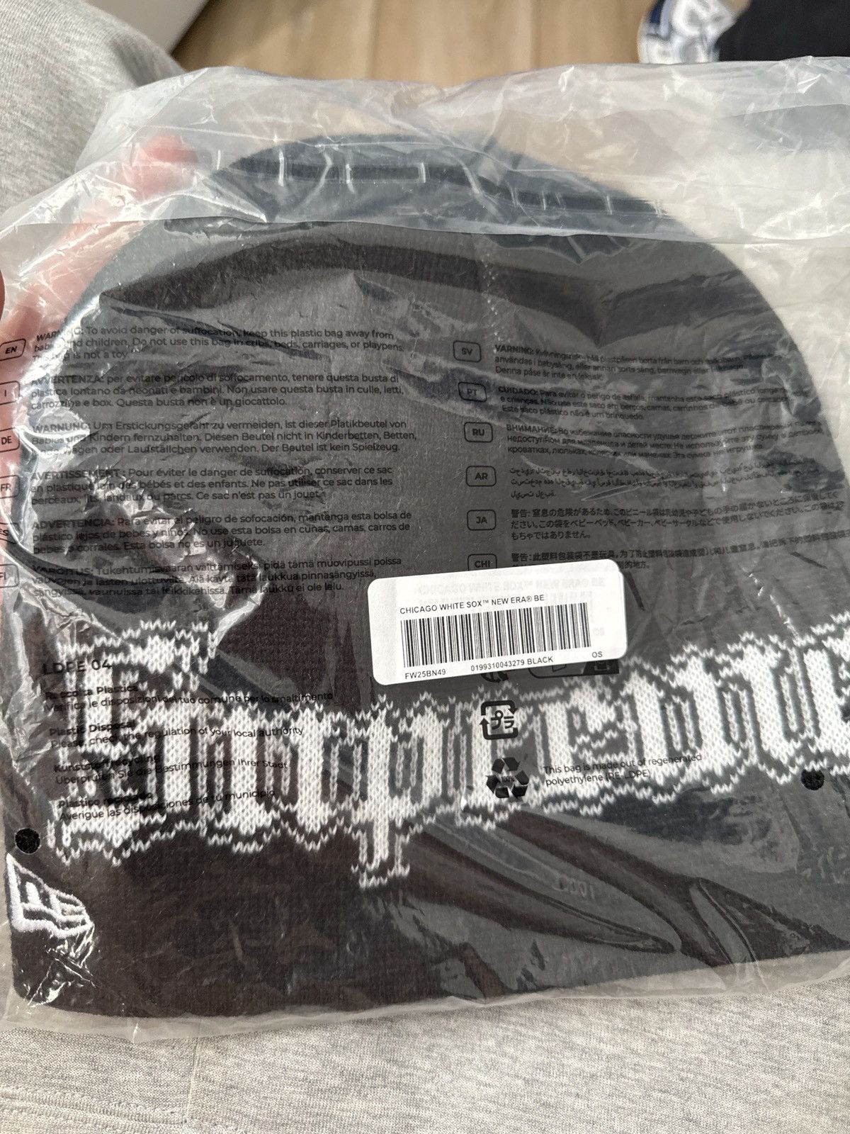 Supreme Supreme white sox beanie black and white Size ONE SIZE - 3 Thumbnail