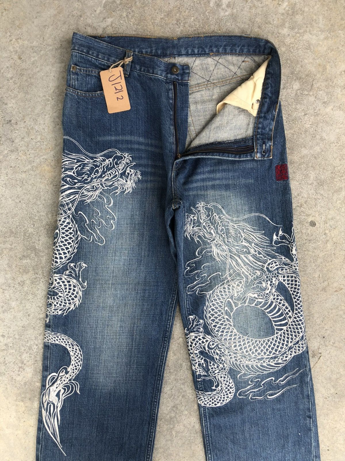 Karakuri Tamashii Karakuri Tamashii Embroidered Baggy Distressed Size US 34 / EU 50 - 3 Thumbnail