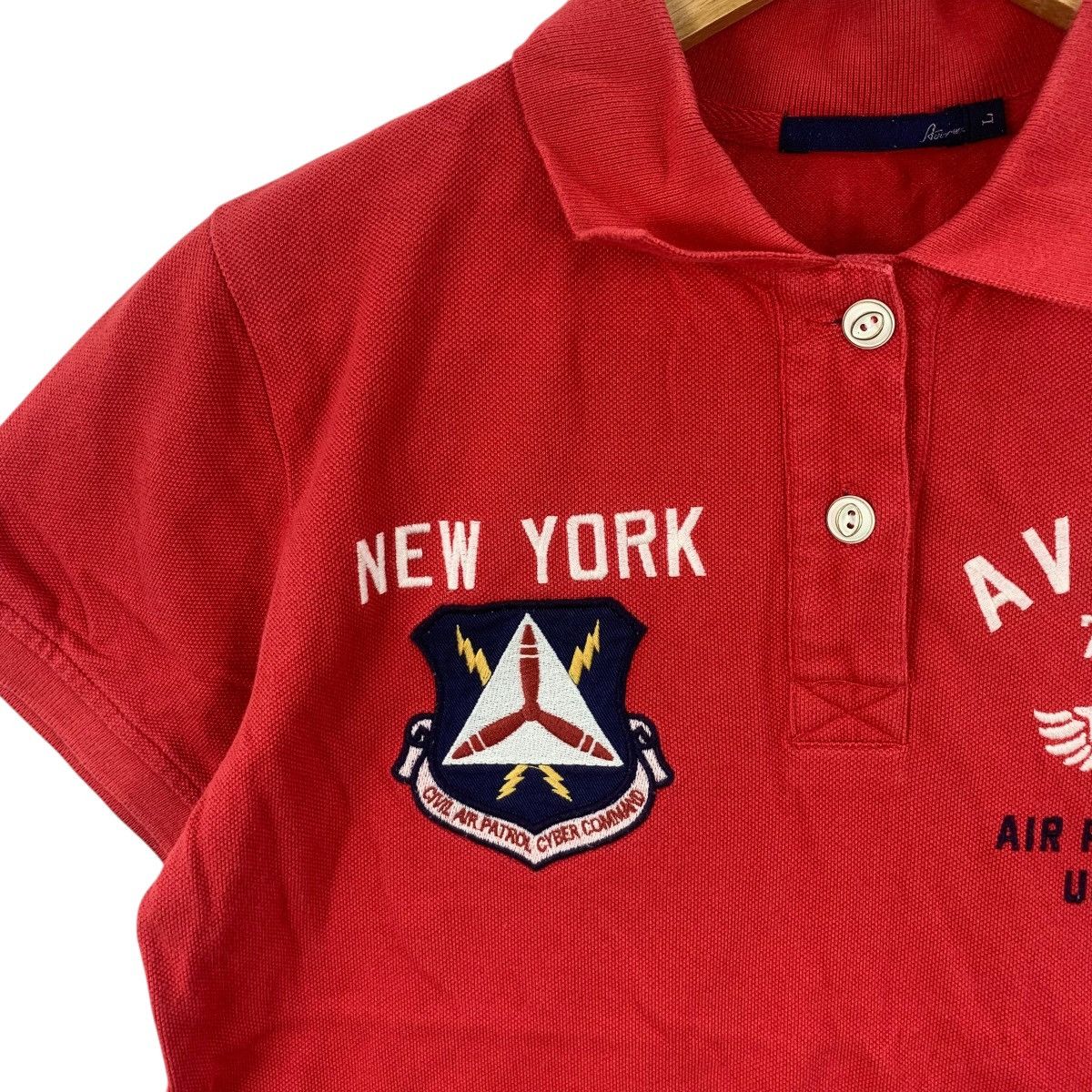 Avirex AVIREX USAF Air Patrol Unit Bumblebees USA Polo Tee Shirt Size L / US 10 / IT 46 - 7 Thumbnail