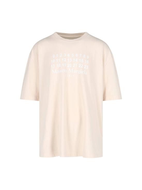 MAISON MARGIELA Tシャツ S50GC0716 S24567 Number Logo Cotton T-Shirt - Washed Black – Feature