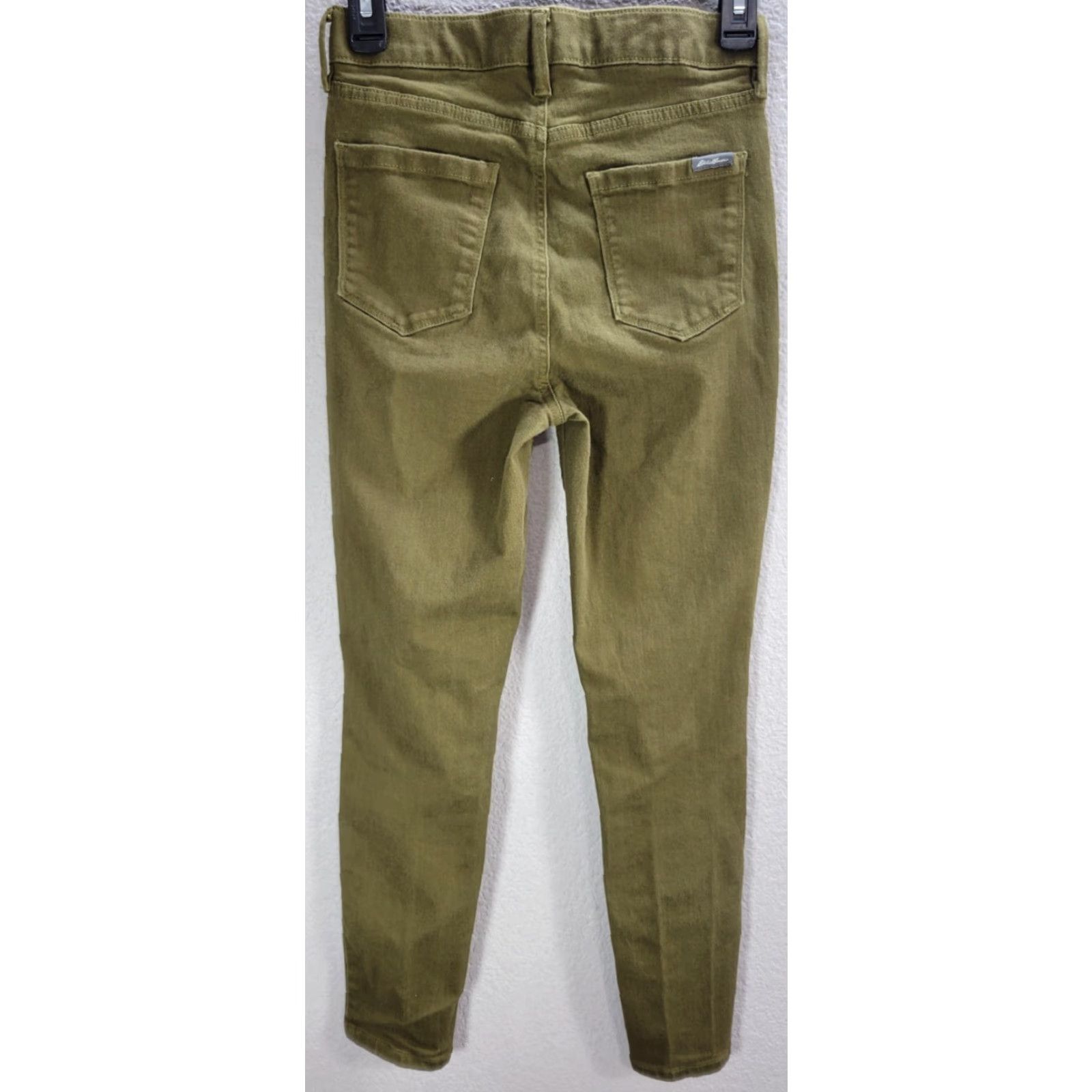 Eddie Bauer Womens Eddie Bauer Skinny Jeans High Rise Olive Green 4 Adult Womens XS? Size 27" / US 4 / IT 40 - 5 Thumbnail
