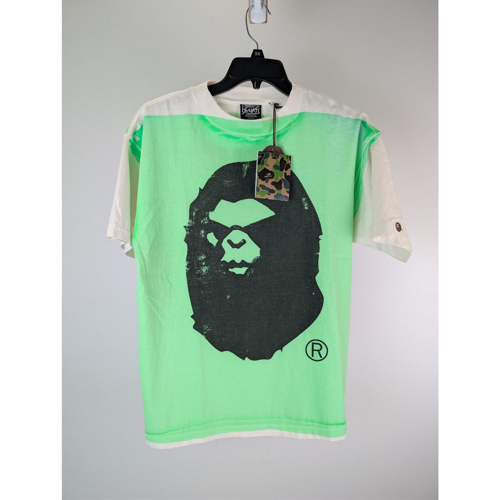 Bape × Saint Michael o1rshd1 Genuine nowhere Journey T-Shirt in Mint Green Size US S / EU 44-46 / 1 - 2 Thumbnail
