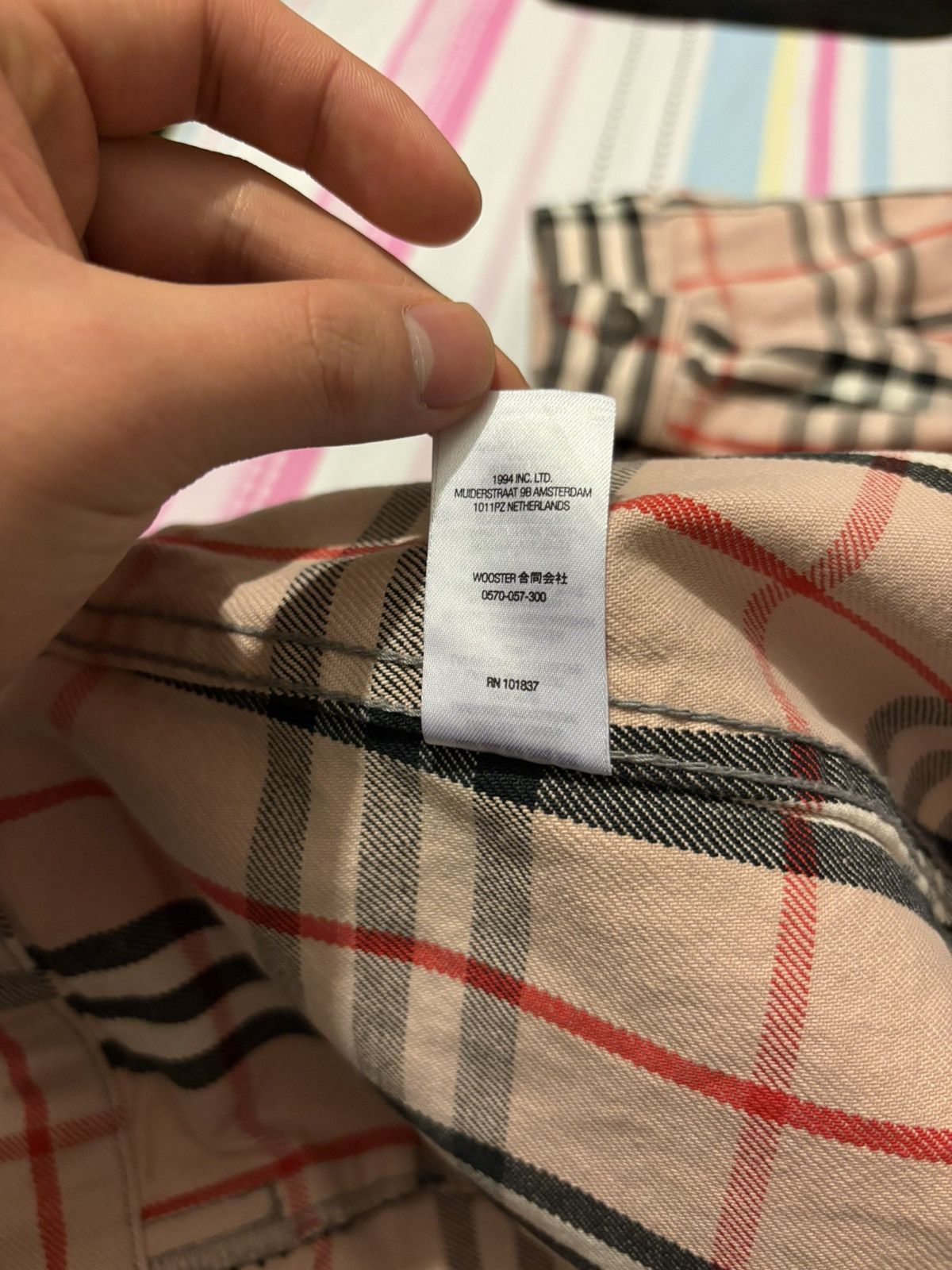 Burberry × Supreme Supreme Burberry Pink Nova Check Denim Jacket Size US L / EU 52-54 / 3 - 9 Thumbnail