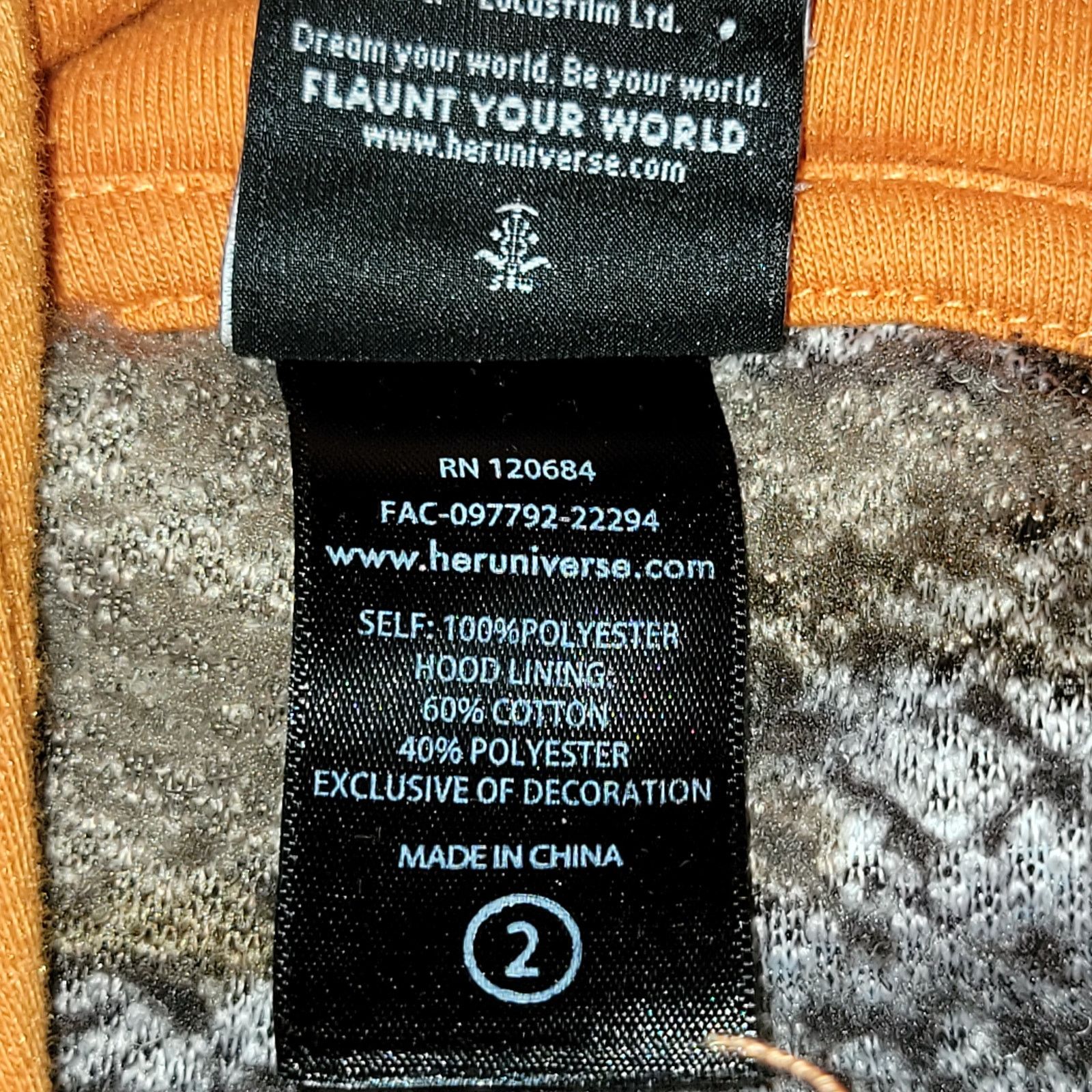 Star Wars Star Wars Her Universe LS Full Zip Sherpa Hoodie - Size 2 Size 3XL / US 20-22 - 8 Thumbnail