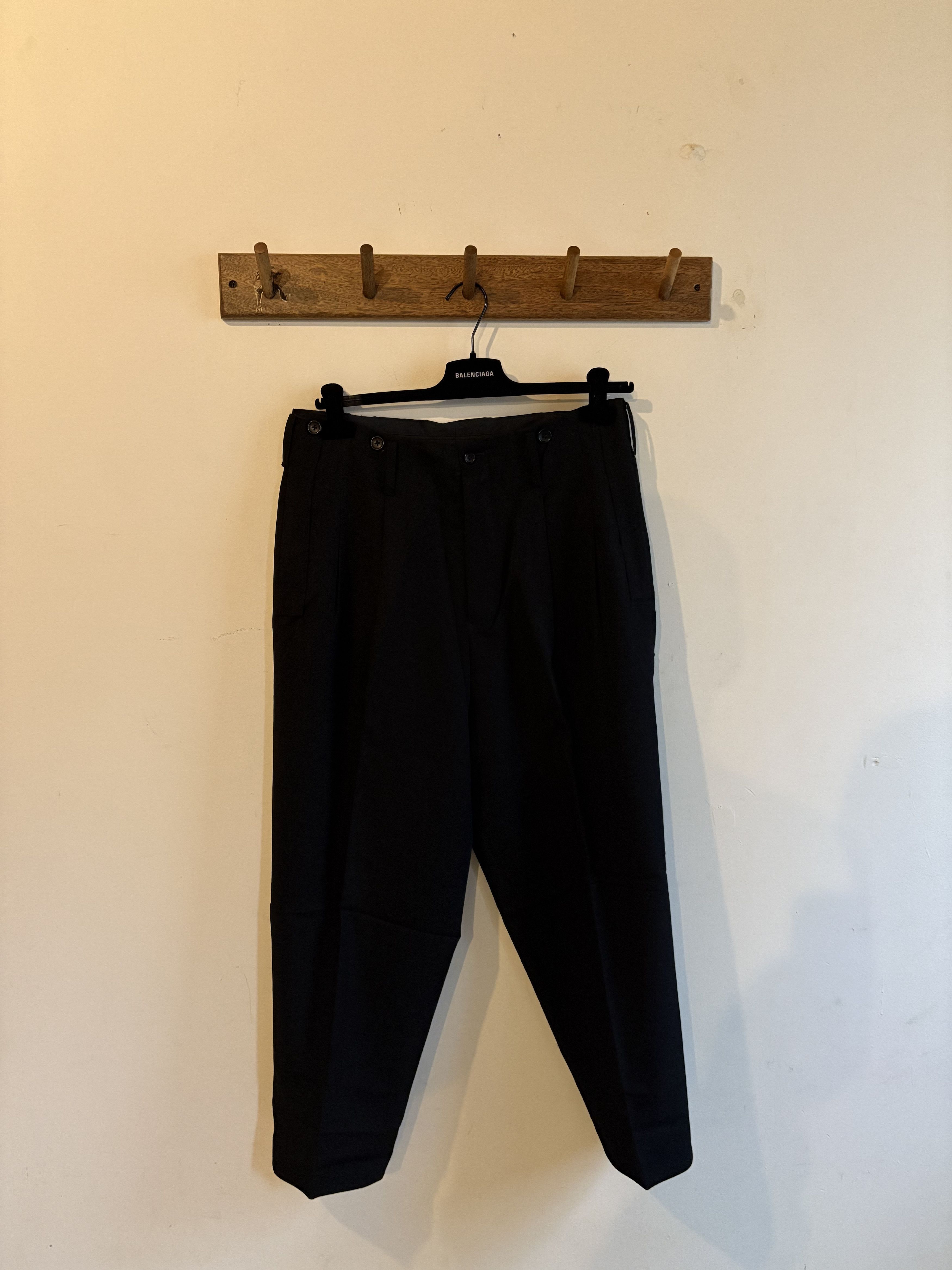 Yohji Yamamoto Yohji Yamamoto Pour Homme Tuck Pants Size 40R - 1 Thumbnail
