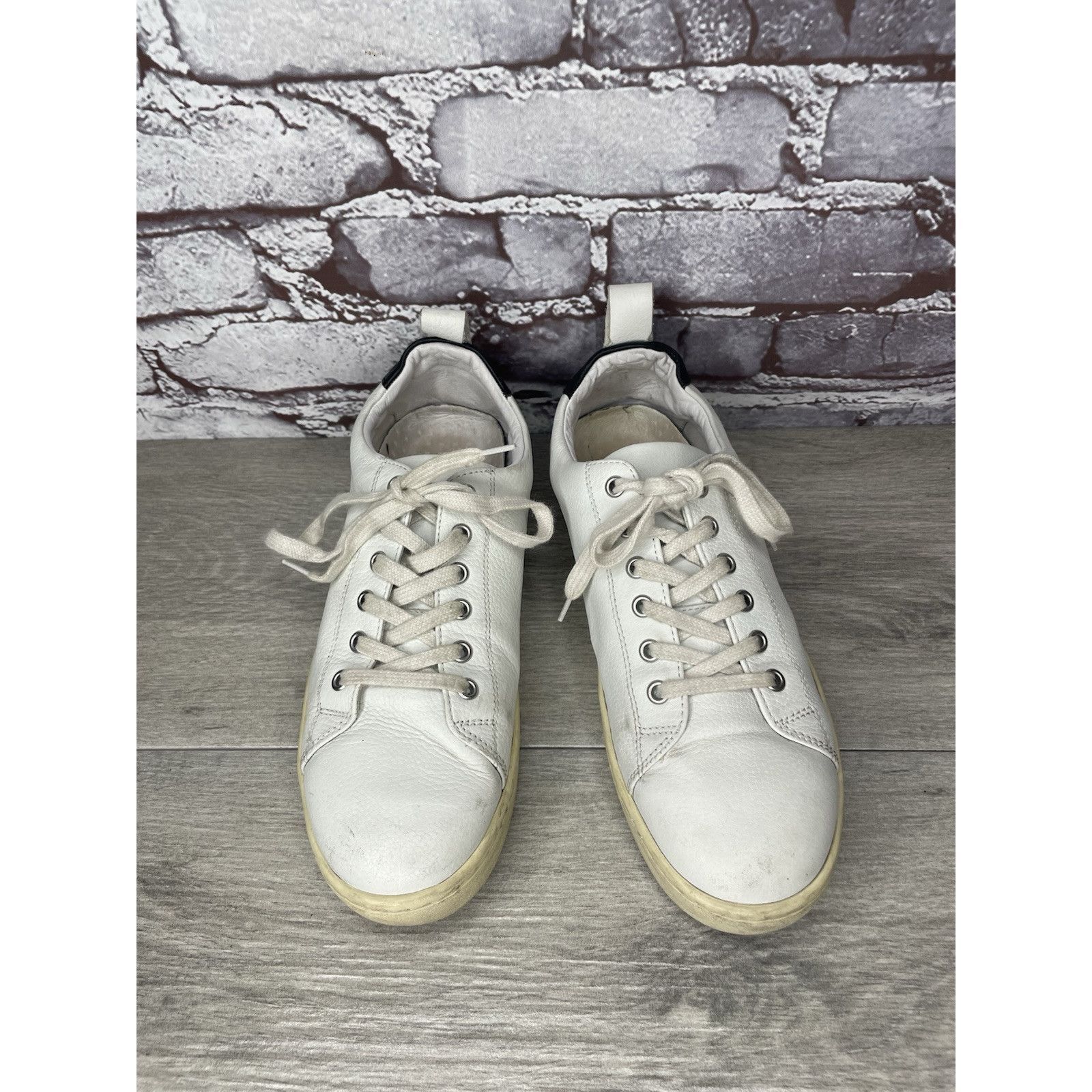 Fly London Fly London White Leather Lace Up Casual Sneakers Shoes Women Size US 8.5 / IT 38.5 - 4 Thumbnail