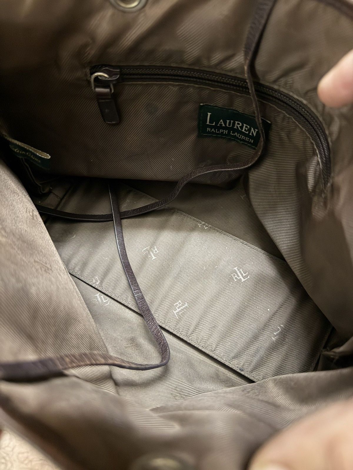 RRL Ralph Lauren Vintage Ralph Lauren Houndstooth Tan Brown Bag Size ONE SIZE - 3 Thumbnail