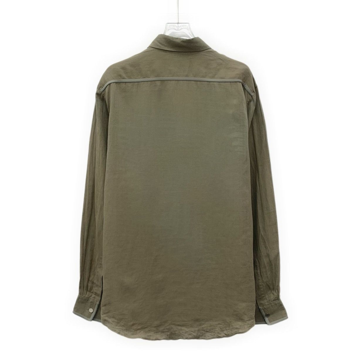 Hermes Hermes Linen Lapel Single-breasted Long Sleeve Shirt K26WX Size US XS / EU 42 / 0 - 2 Thumbnail