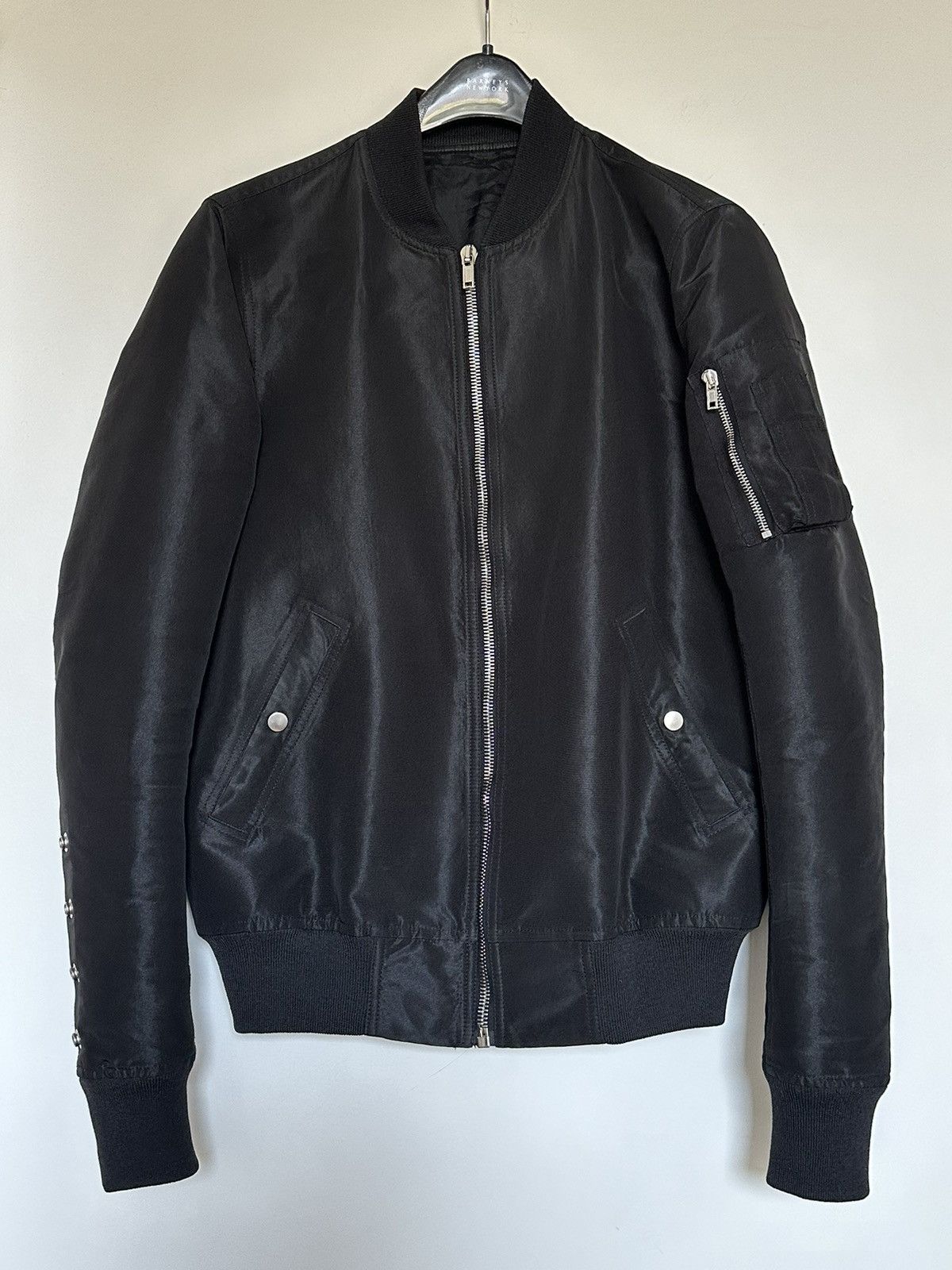 Pre-owned Rick Owens Faun Ss15 Bomber Jacket In Black | ModeSens