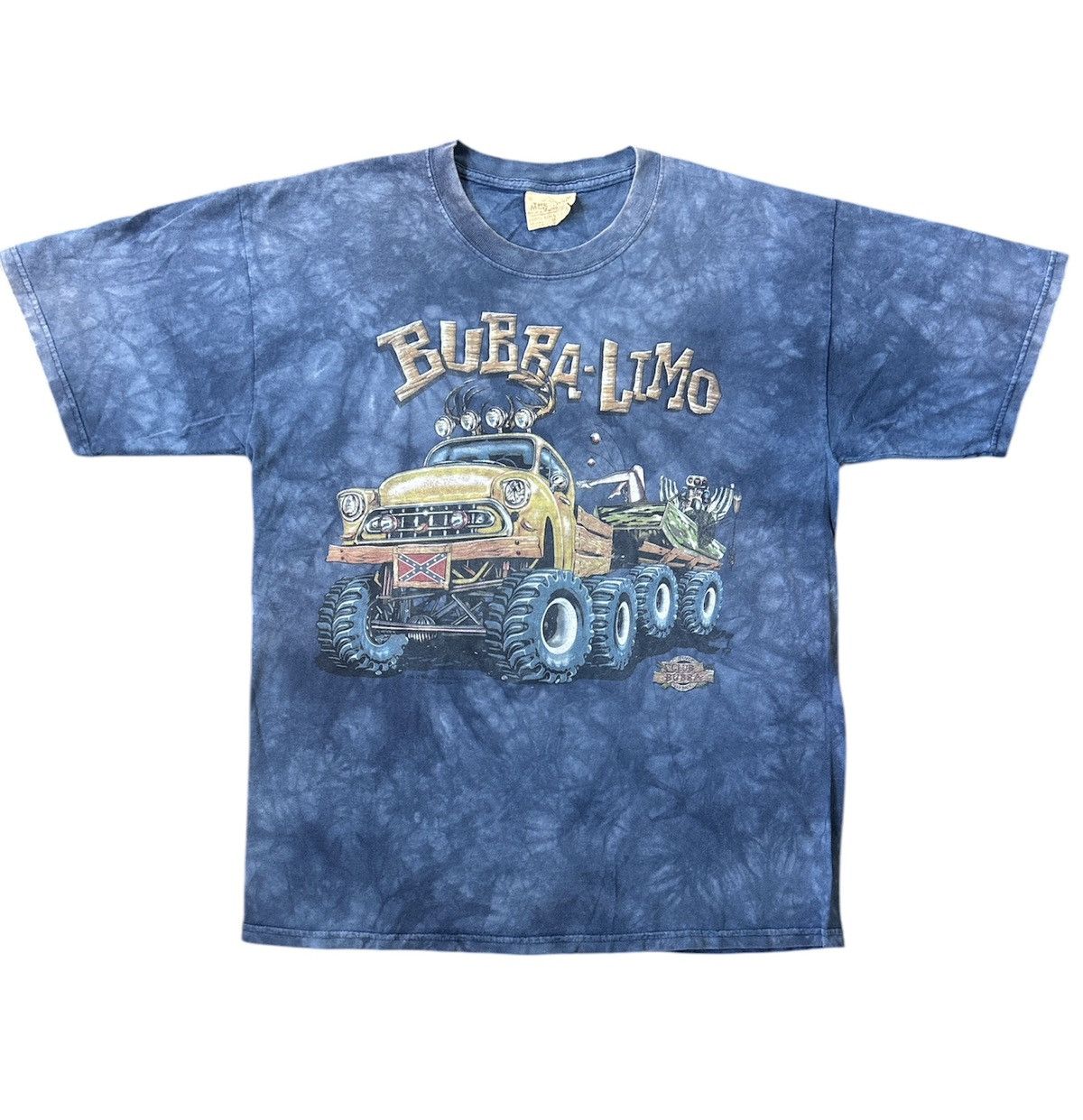 The Mountain × Vintage Vtg The Mountain Made in USA Bubba Limo Blue Shirt Size M Size US M / EU 48-50 / 2 - 1 Thumbnail