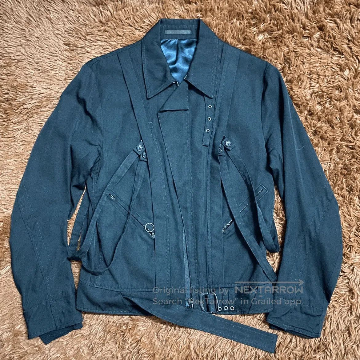 Yohji Yamamoto Sz 2 Yohji Yamamoto Y's 90s Stripe Bike Jacket. Size US M / EU 48-50 / 2 - 1 Thumbnail