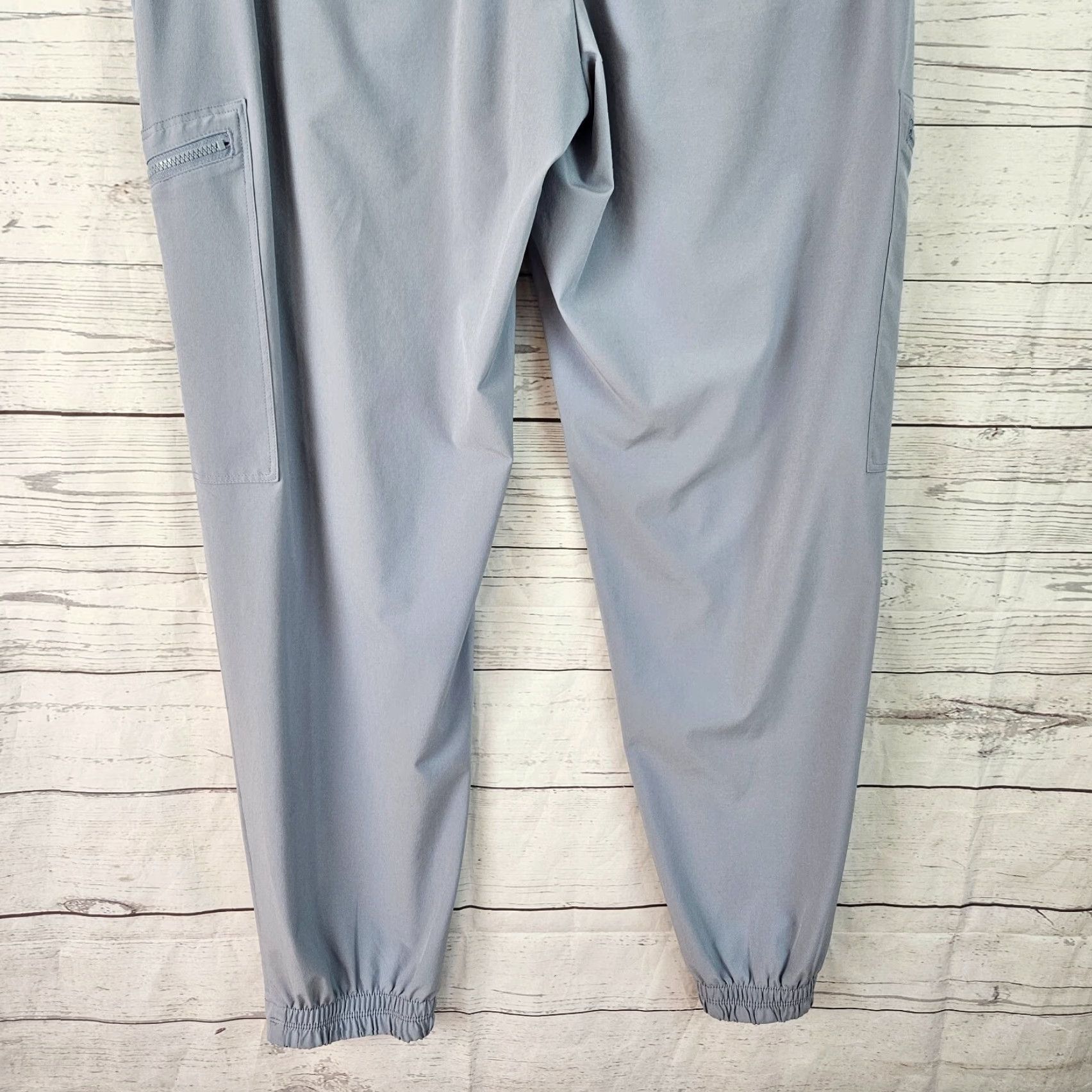 Athleta Athleta Womens Go Far Travel Pant Sz 10 Gray/Blue Drawstring High Rise Jogger Pants Women 10 Travel Size 32" / US 10 / IT 46 - 5 Thumbnail