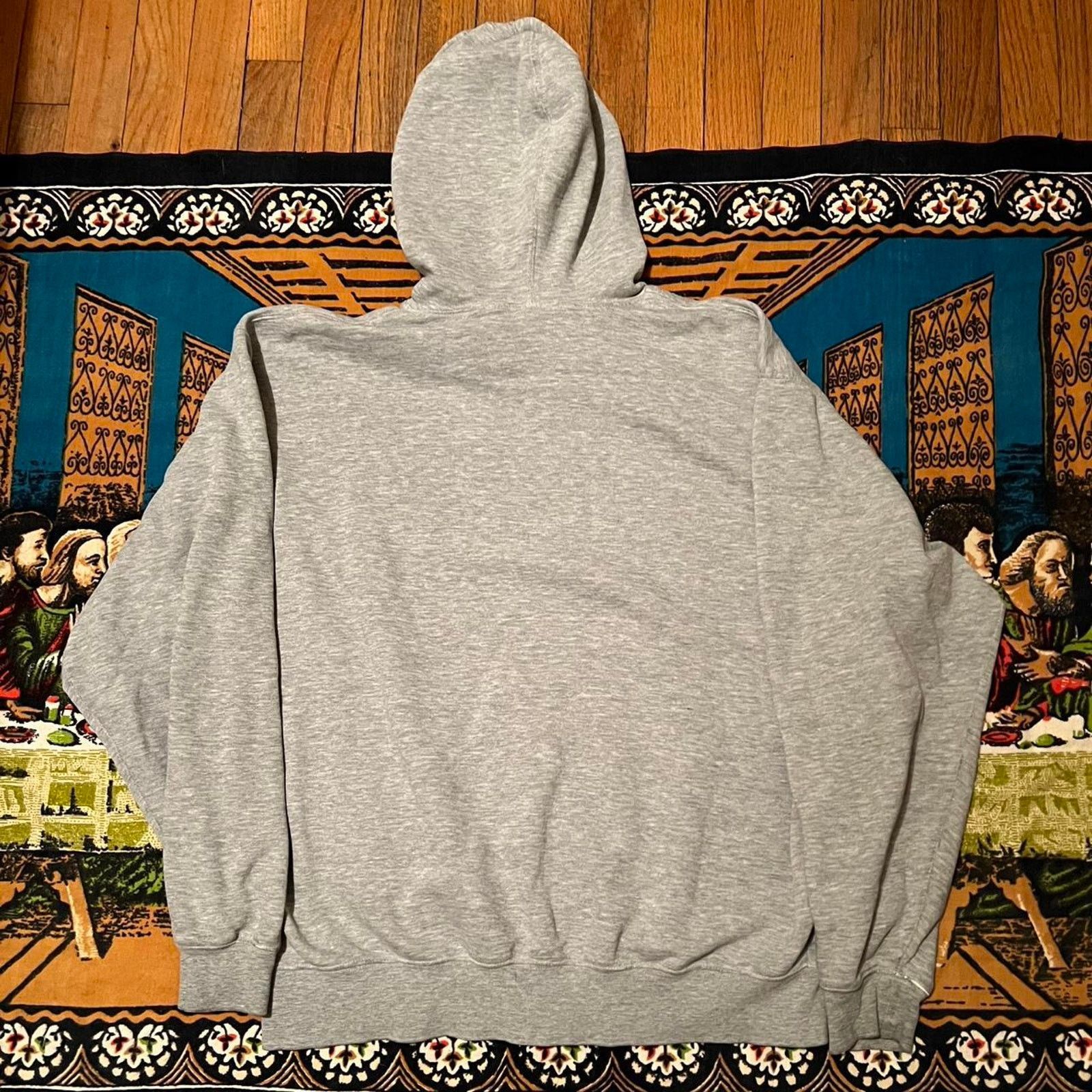 Nike × Vintage Vintage Grey Nike Center Swoosh OhioState hoodie size XL Y2k Size US XL / EU 56 / 4 - 4 Thumbnail