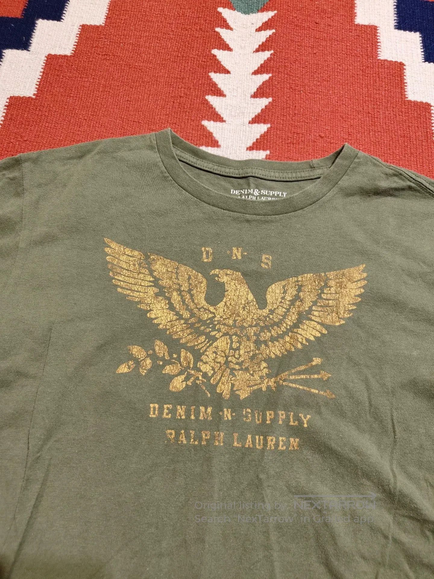 RRL Ralph Lauren RL RRL Vintage Green Eagle T-Shirt. Size US S / EU 44-46 / 1 - 2 Thumbnail