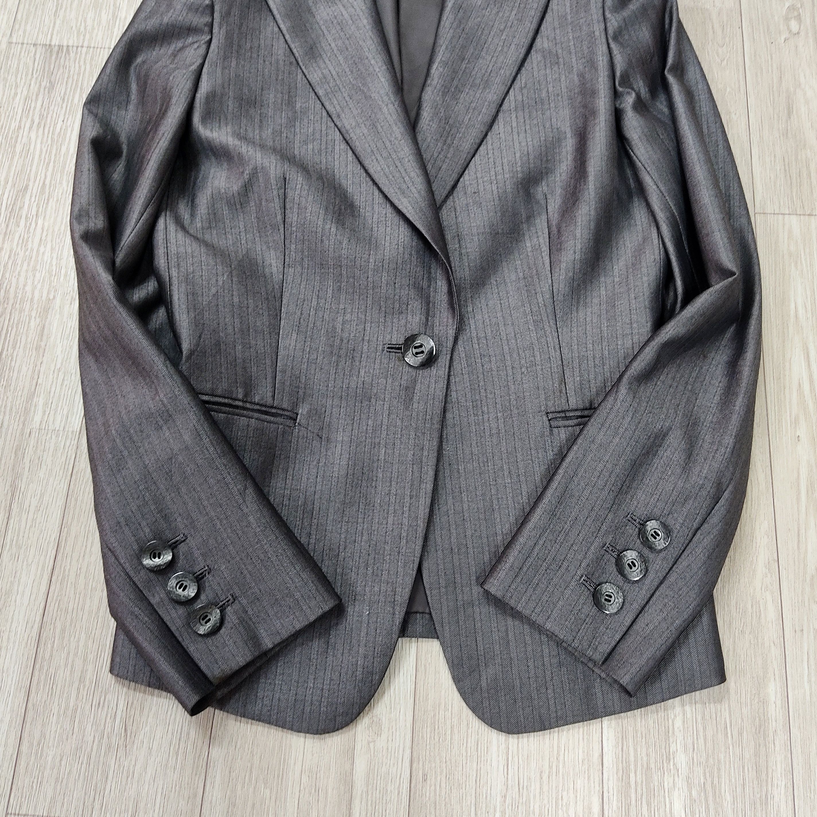 Loro Piana Loro Piana Charcoal Gray Silk Wool Blazer Jacket Size S / US 4 / IT 40 - 6 Thumbnail