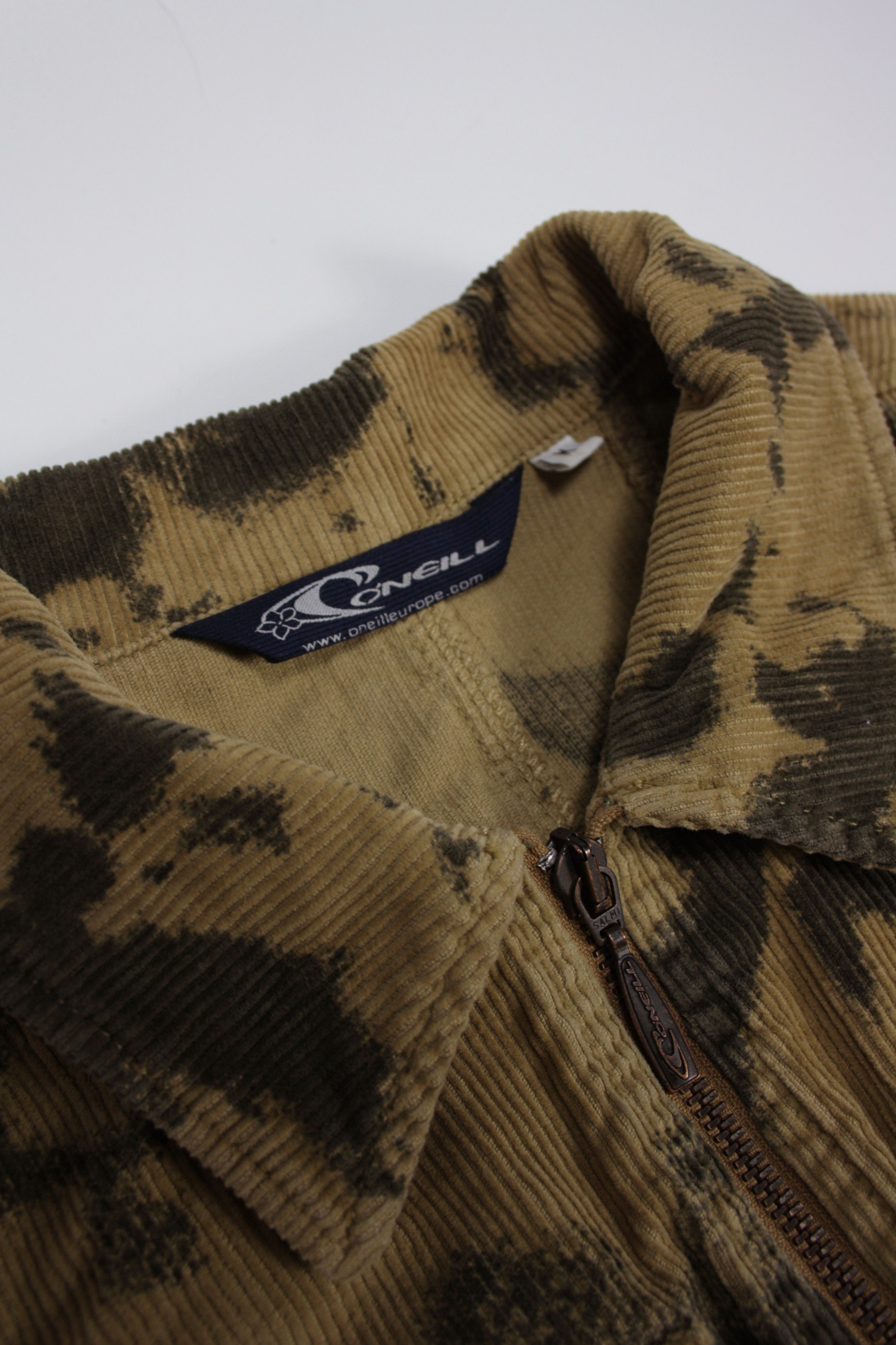 O'Neill × Vintage Oneill 90s Vintage Corduroy Camo Twin Pocket Zip Maxi Dress Size M / US 6-8 / IT 42-44 - 5 Thumbnail