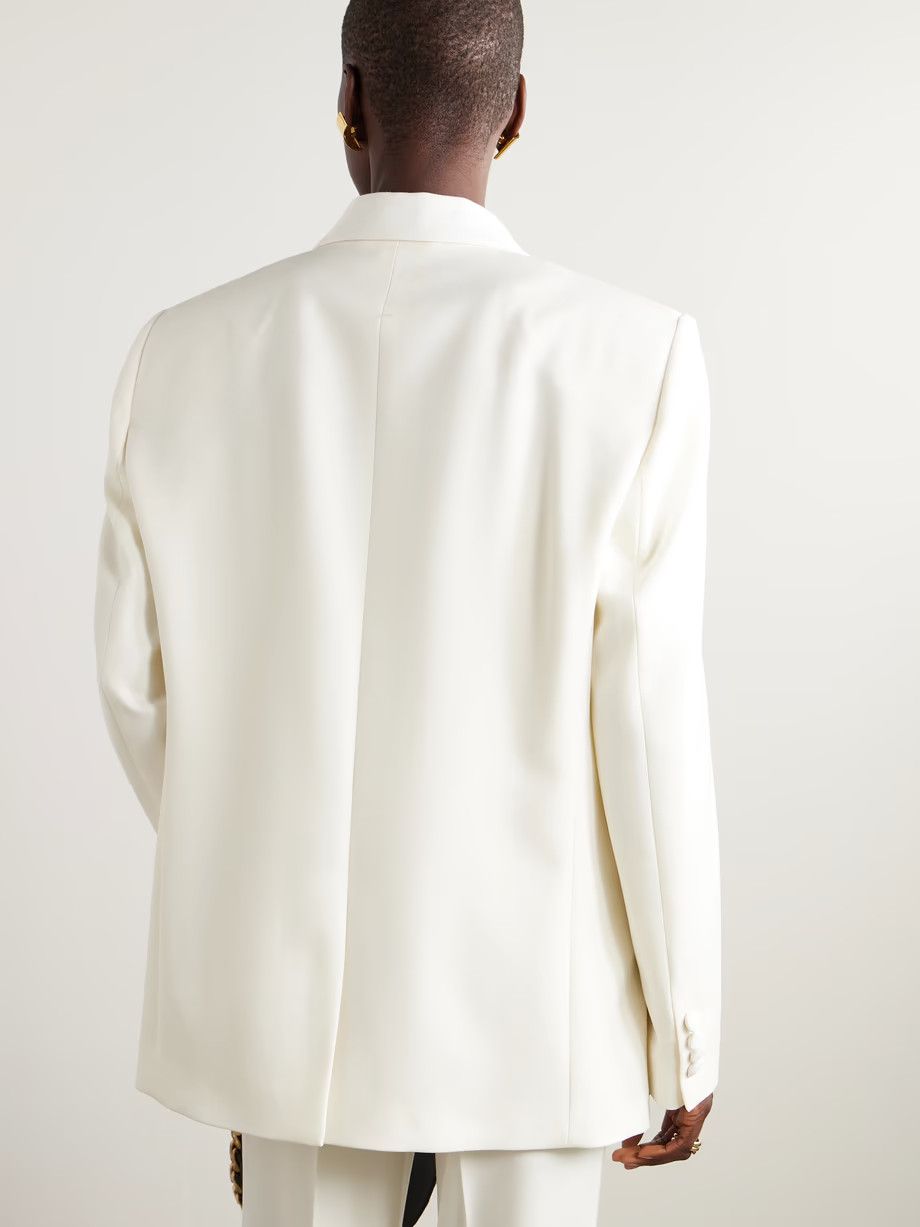 Stella McCartney o1s22i1n1024 Single-Breasted Tailored Blazer in White Size S / US 4 / IT 40 - 4 Thumbnail