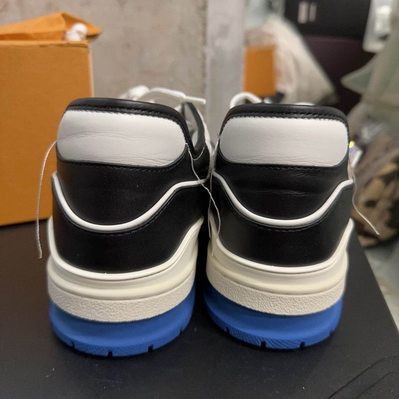 Louis Vuitton Louis Vuitton Trainer Sneakers in Black and Blue -2508 Size US 10.5 / EU 43-44 - 3 Thumbnail