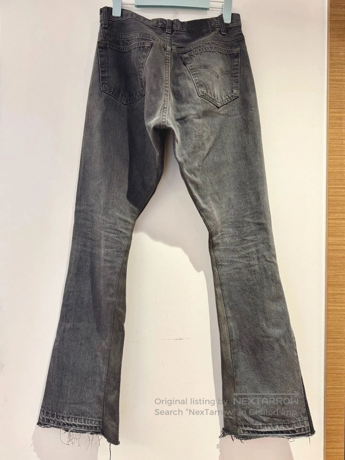 Gallery Dept. Gray Denim Pants with Frayed Hem, Size 32. Size US 32 / EU 48 - 1 Thumbnail